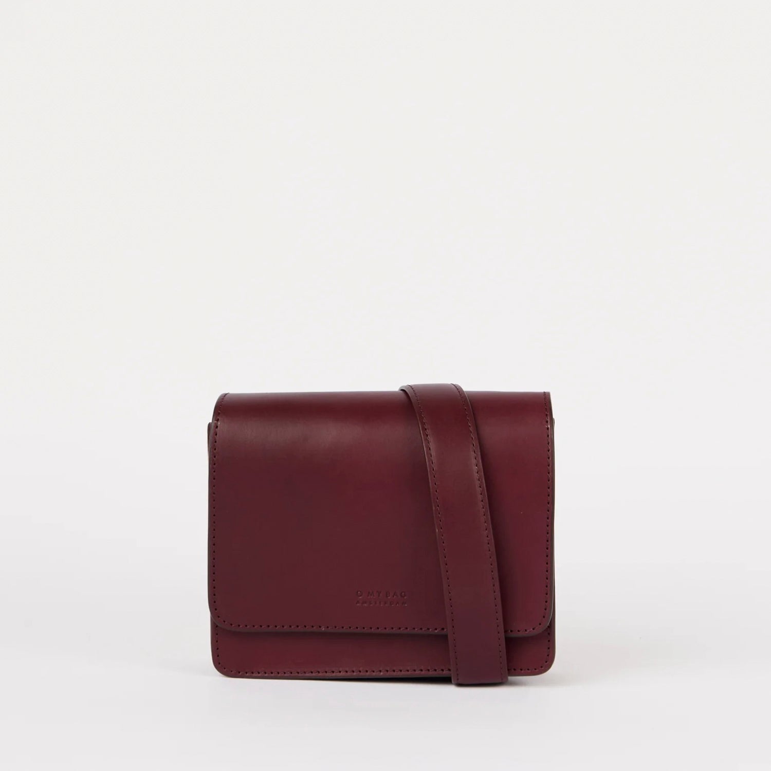 Audrey Mini Tasche - Leder Dark Cherry mit 2 Straps