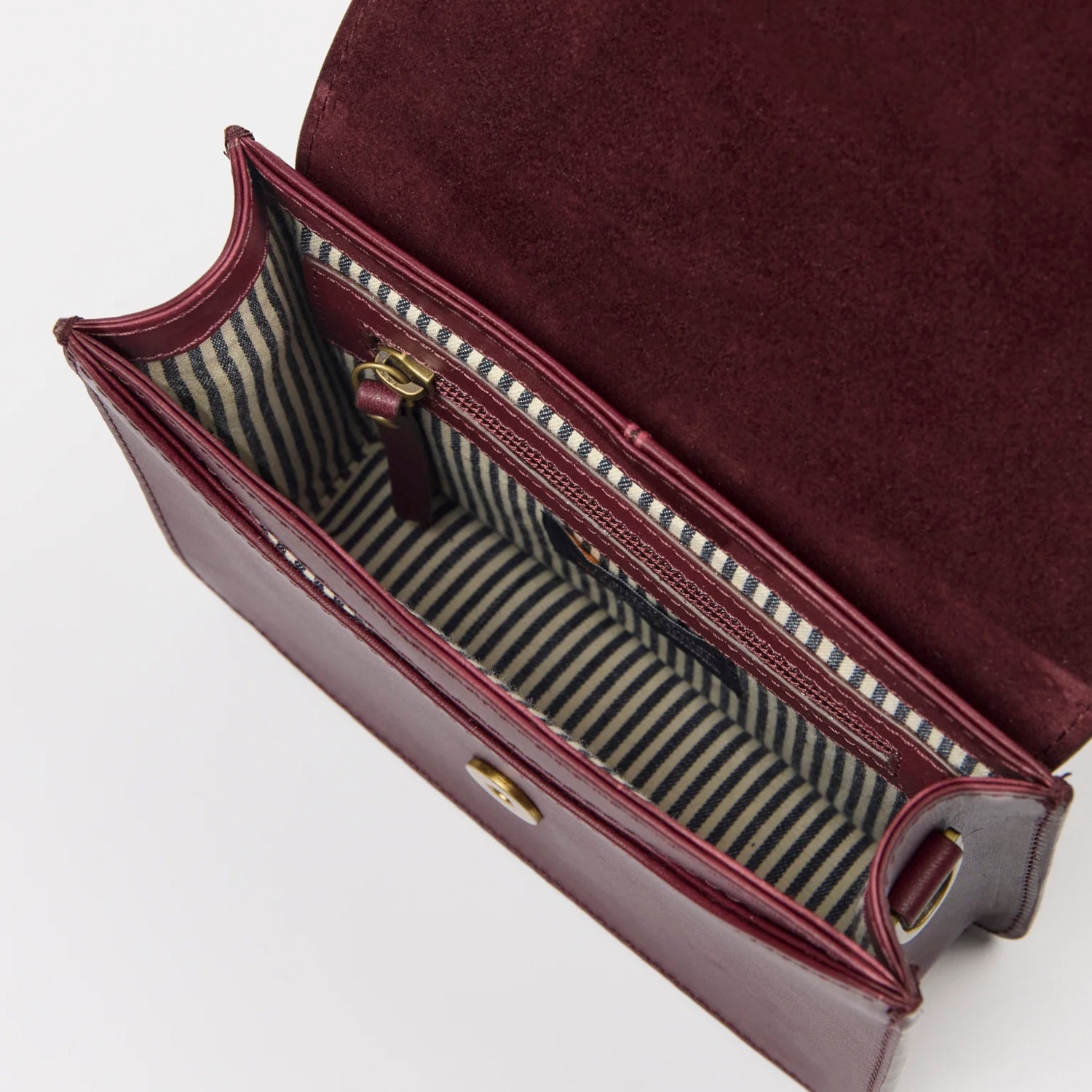 Audrey Mini Tasche - Leder Dark Cherry mit 2 Straps