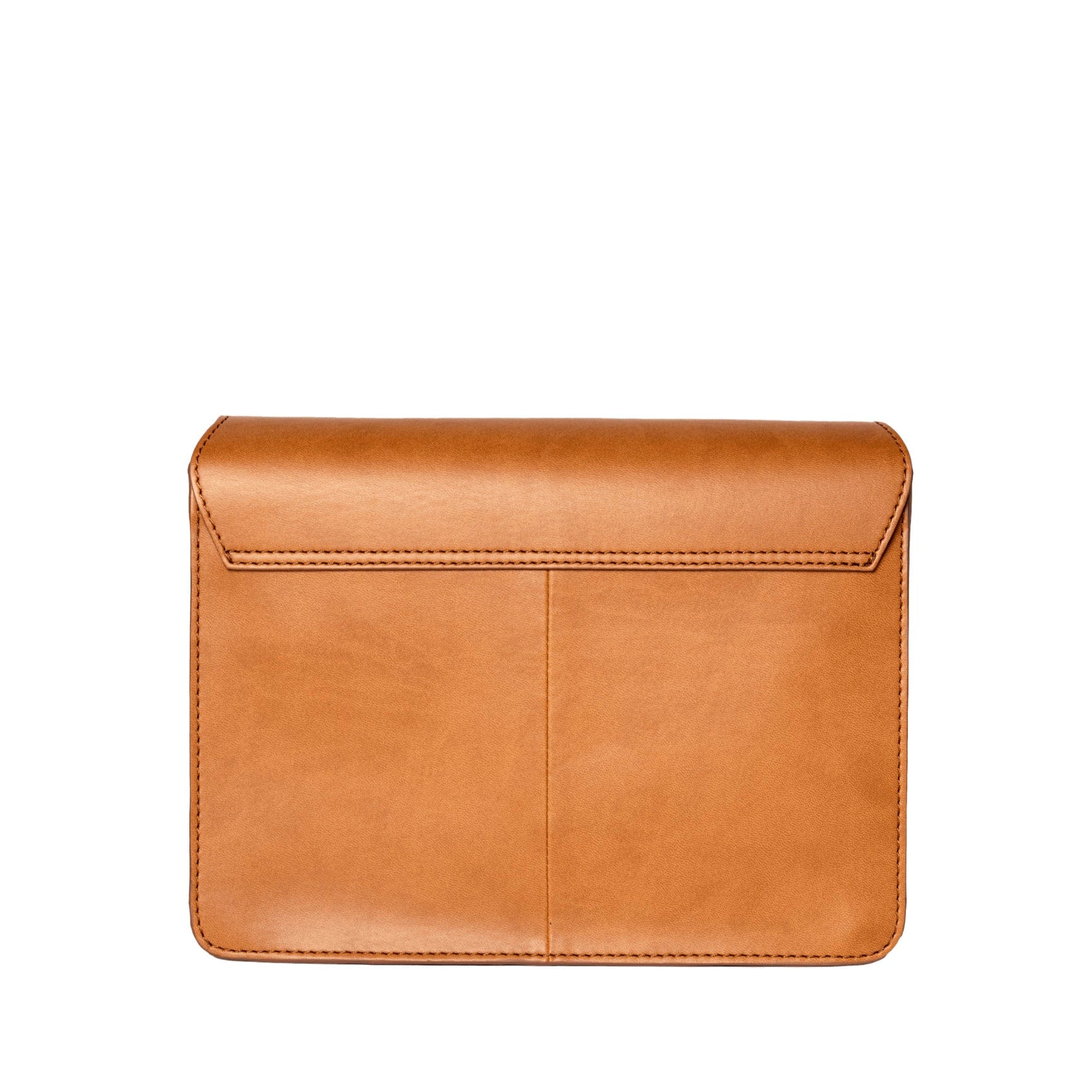 Audrey Tasche - Veganes Apfelleder Cognac mit 2 Straps