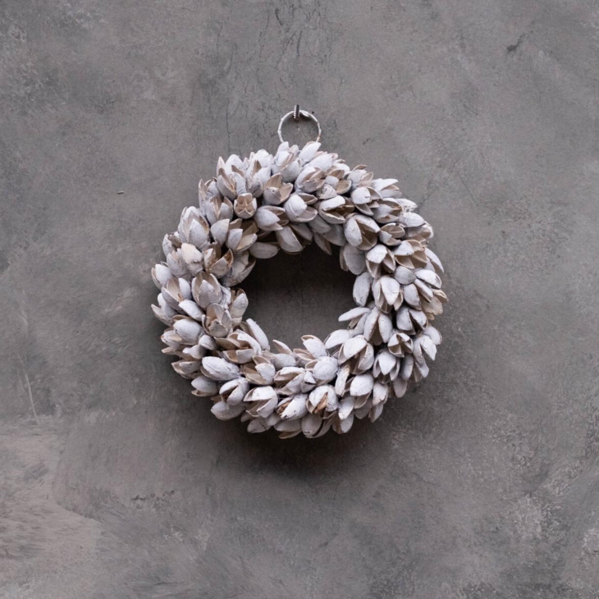 Kranz Bakuli dünn - weiß