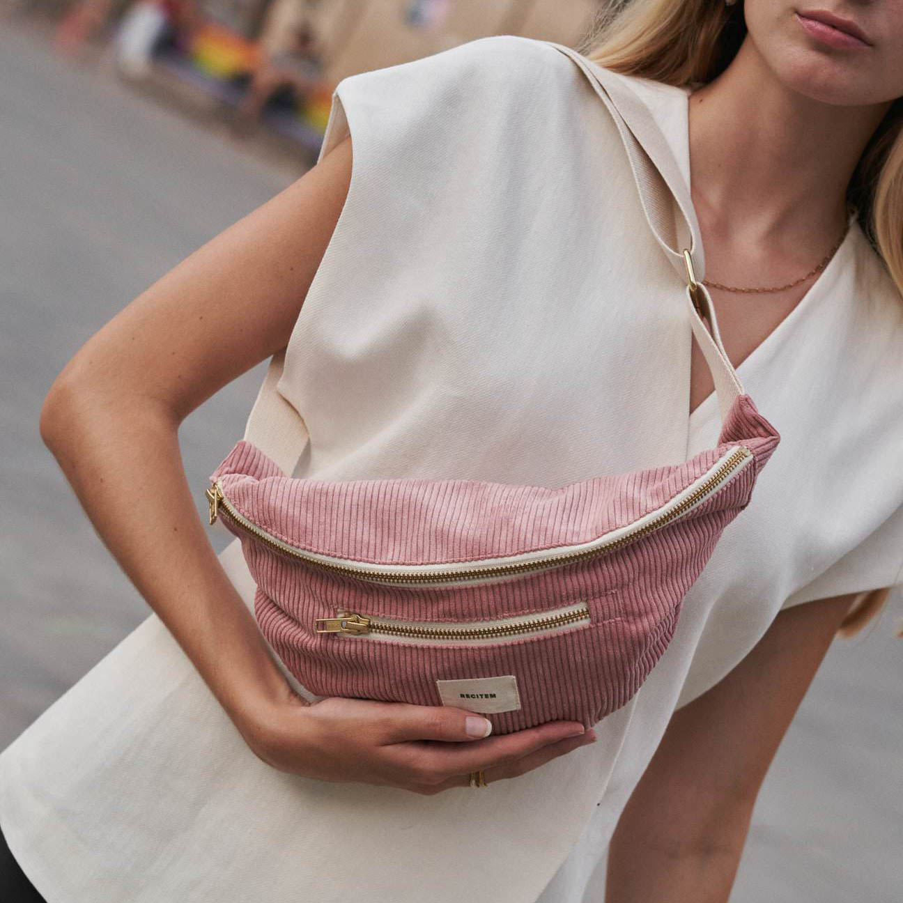 Nina Bauchtasche - altrosa