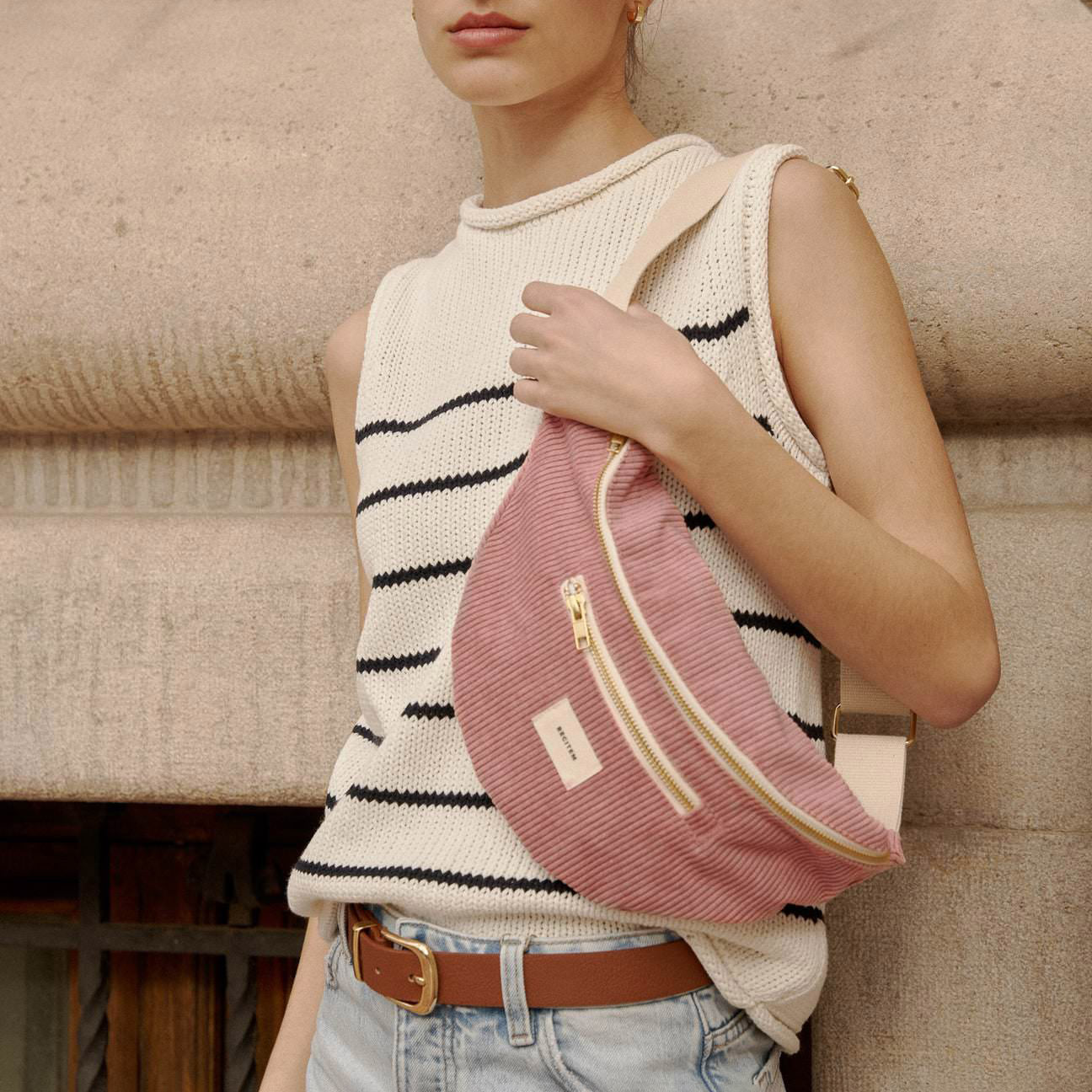 Nina Bauchtasche - altrosa