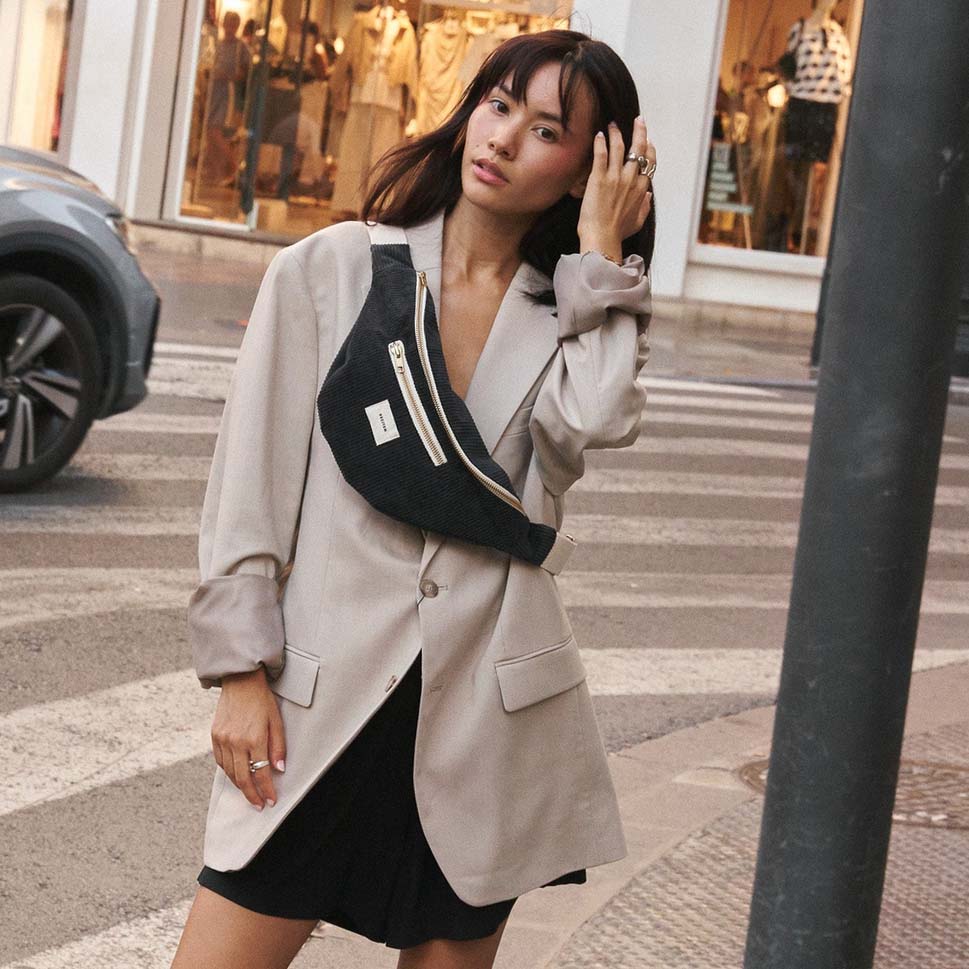 Jenna Bauchtasche - schwarz