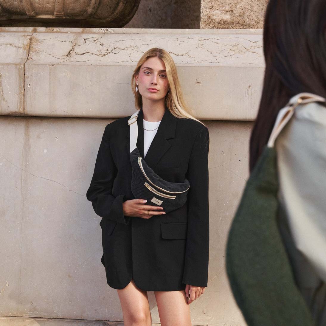 Jenna Bauchtasche - schwarz