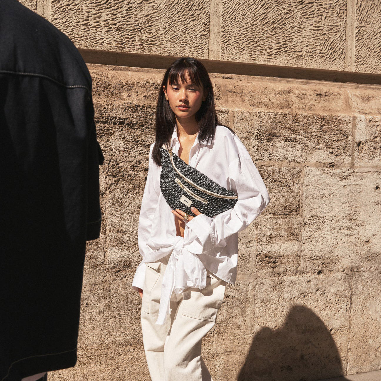 Amaya Bauchtasche - schwarz