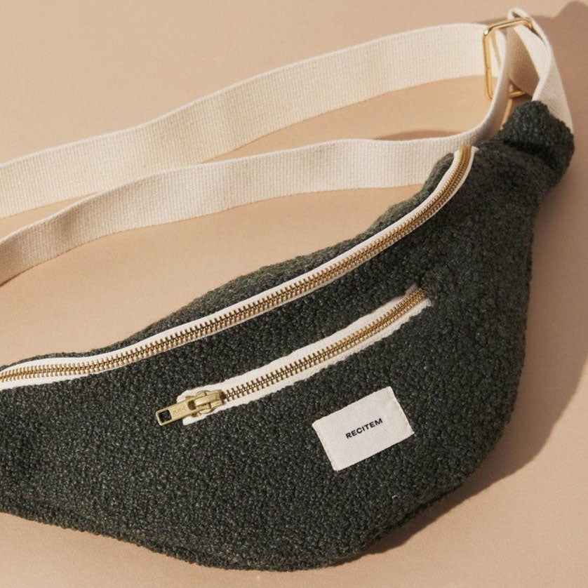 Kaia Bauchtasche - teddy grün