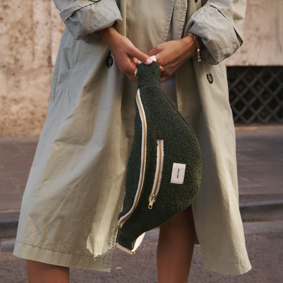 Kaia Bauchtasche - teddy grün