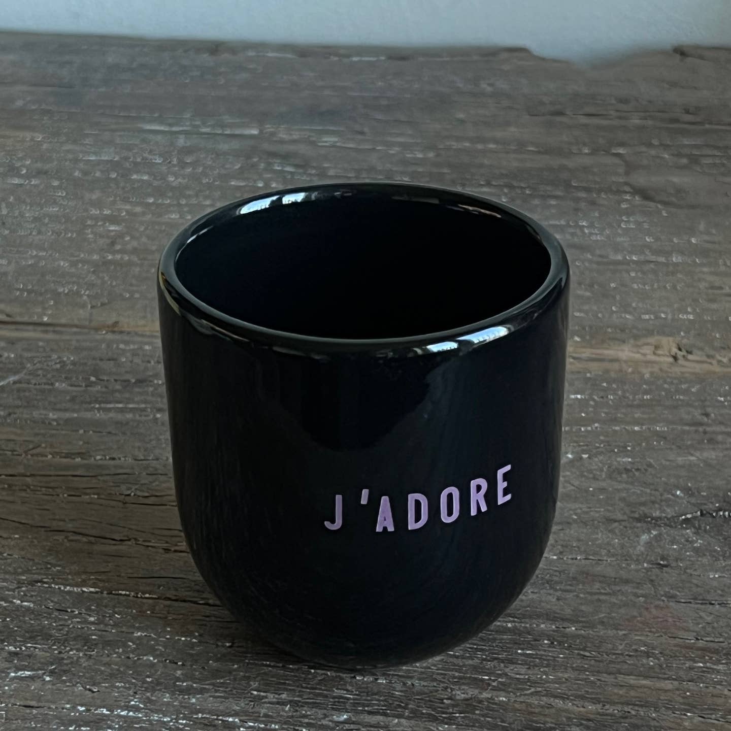 Becher J'adore - schwarz