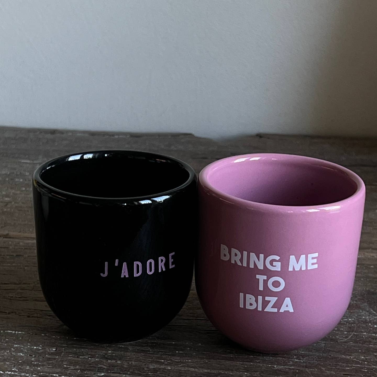 Becher J'adore - schwarz