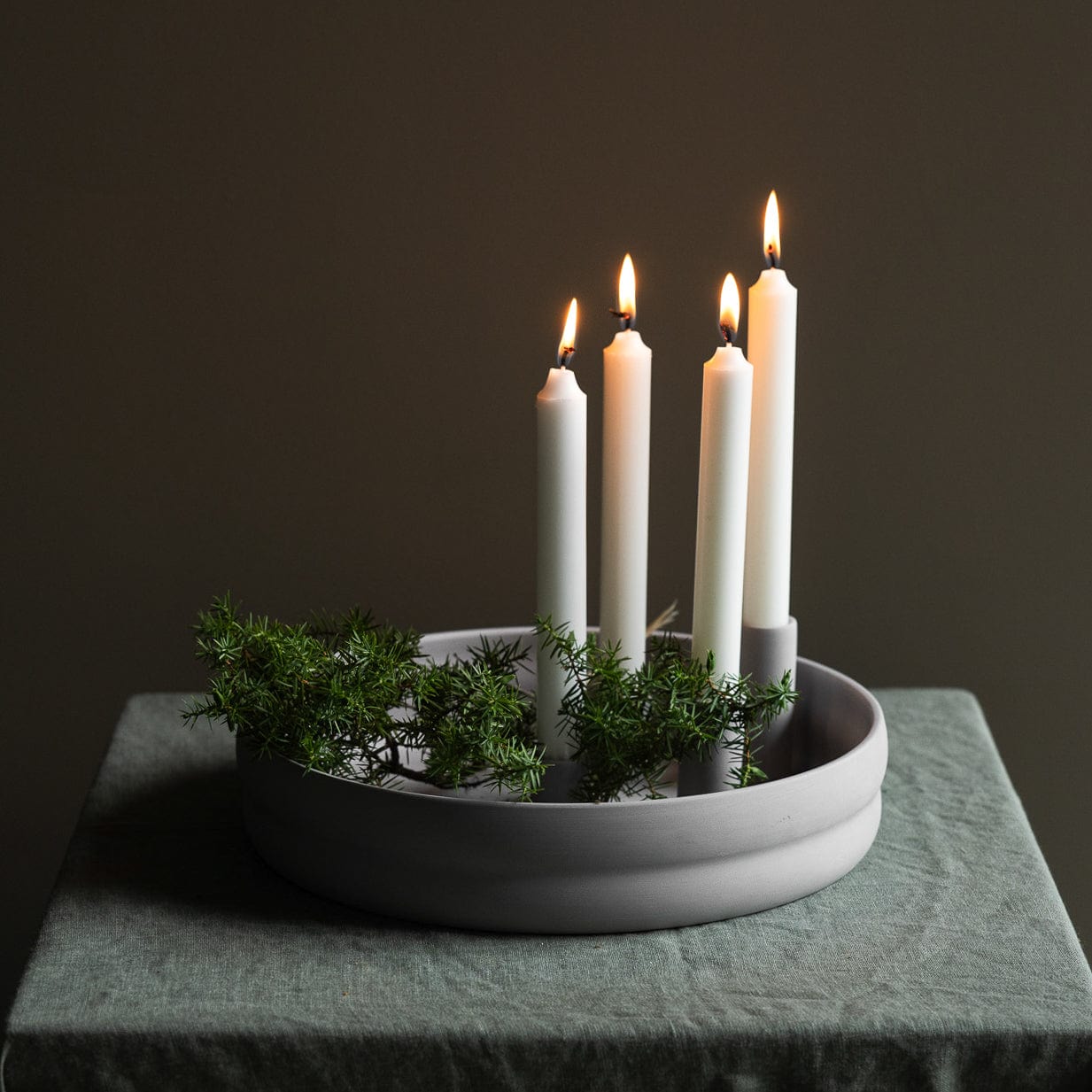 Kerzenhalter Bolmen - hellgrau