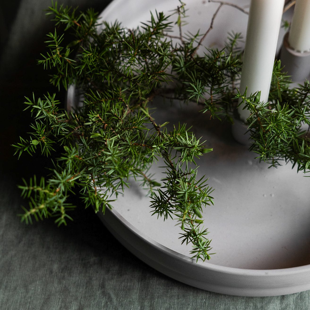 Kerzenhalter Bolmen - hellgrau