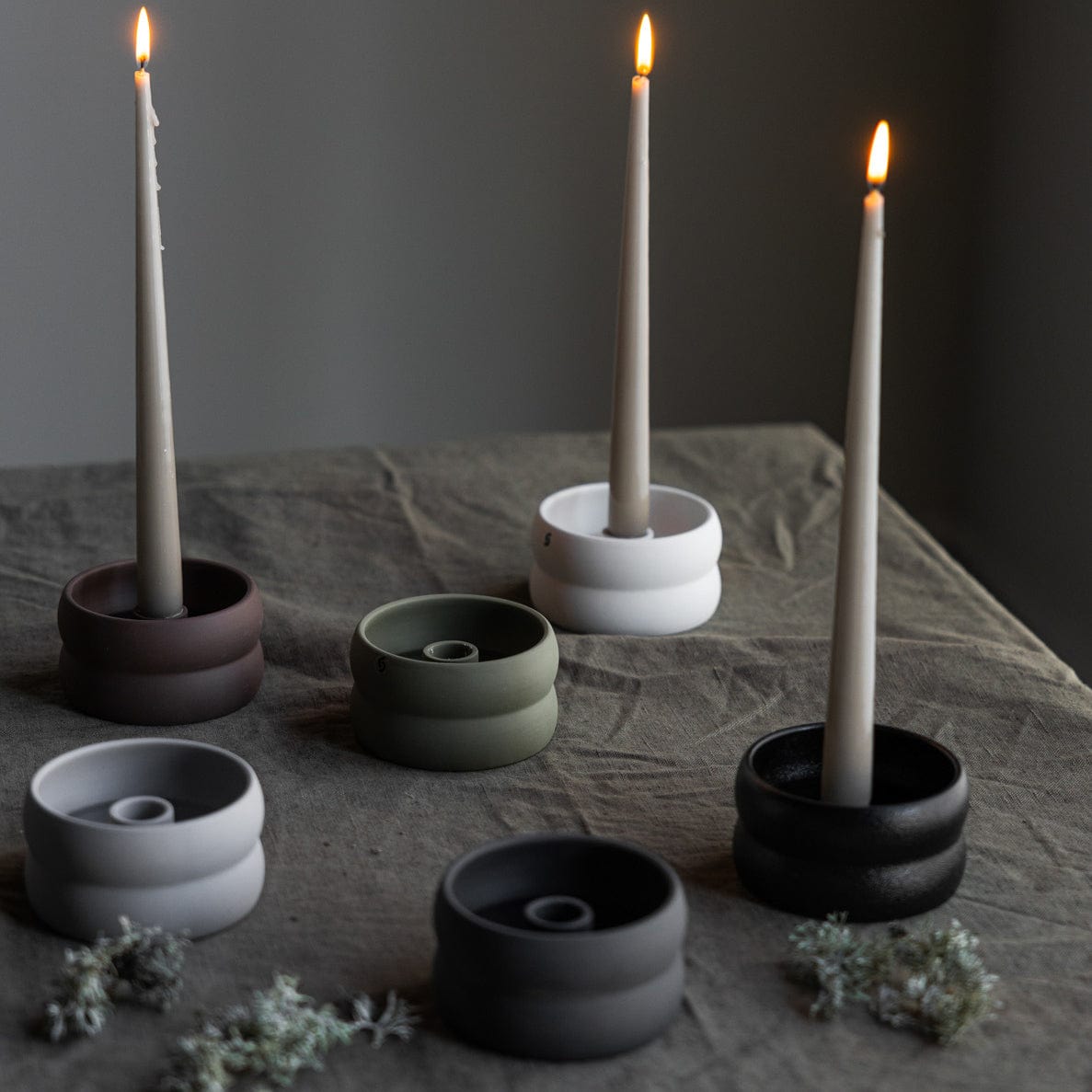 Bolmen mini Kerzenhalter - anthrazit