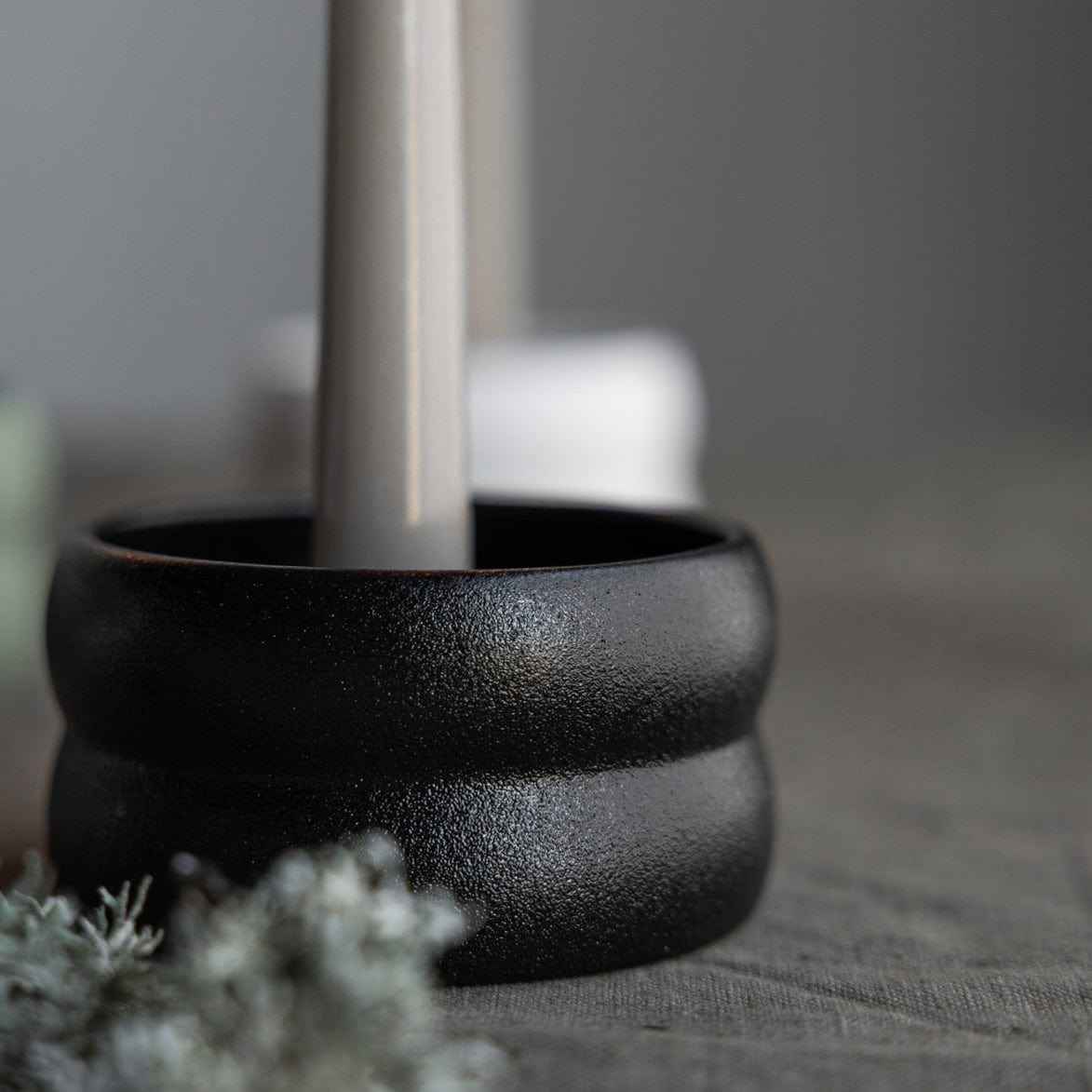 Bolmen mini Kerzenhalter - schwarz