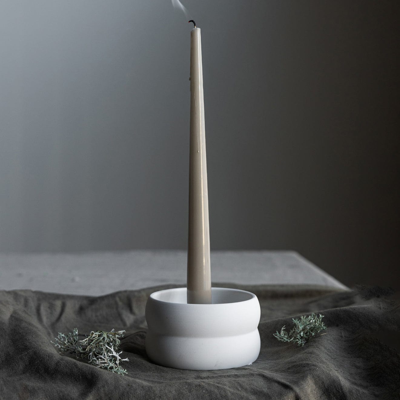 Bolmen mini Kerzenhalter - weiß