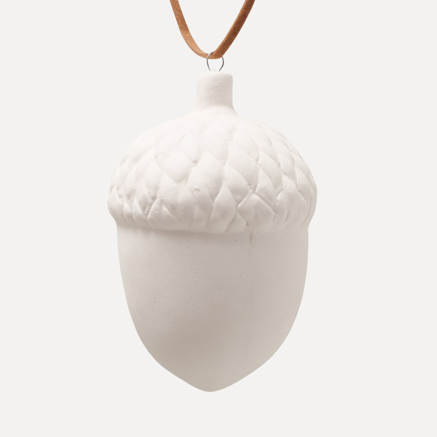 Dekoanhänger Eicheln 2er Set - weiß