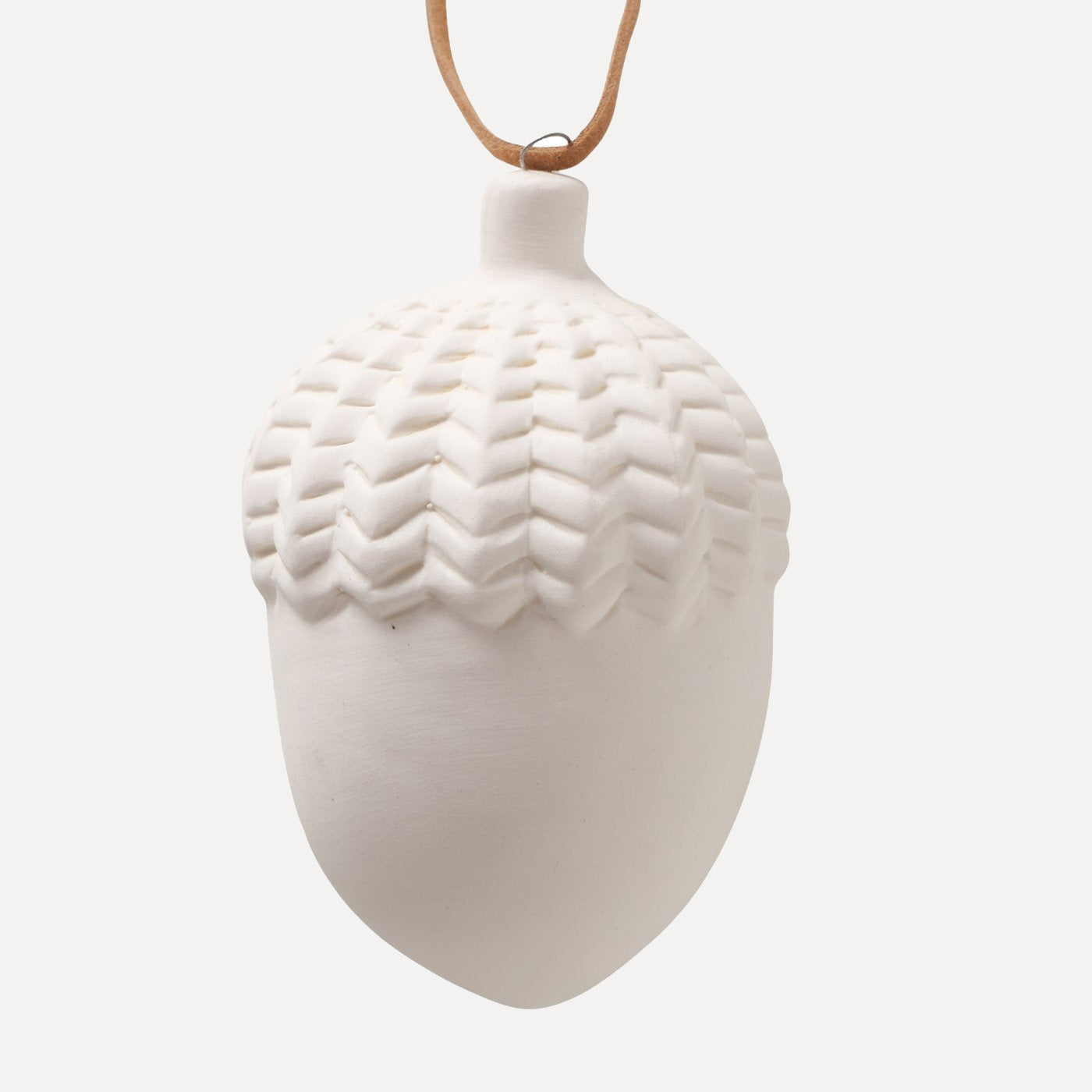 Dekoanhänger Eicheln 2er Set - weiß