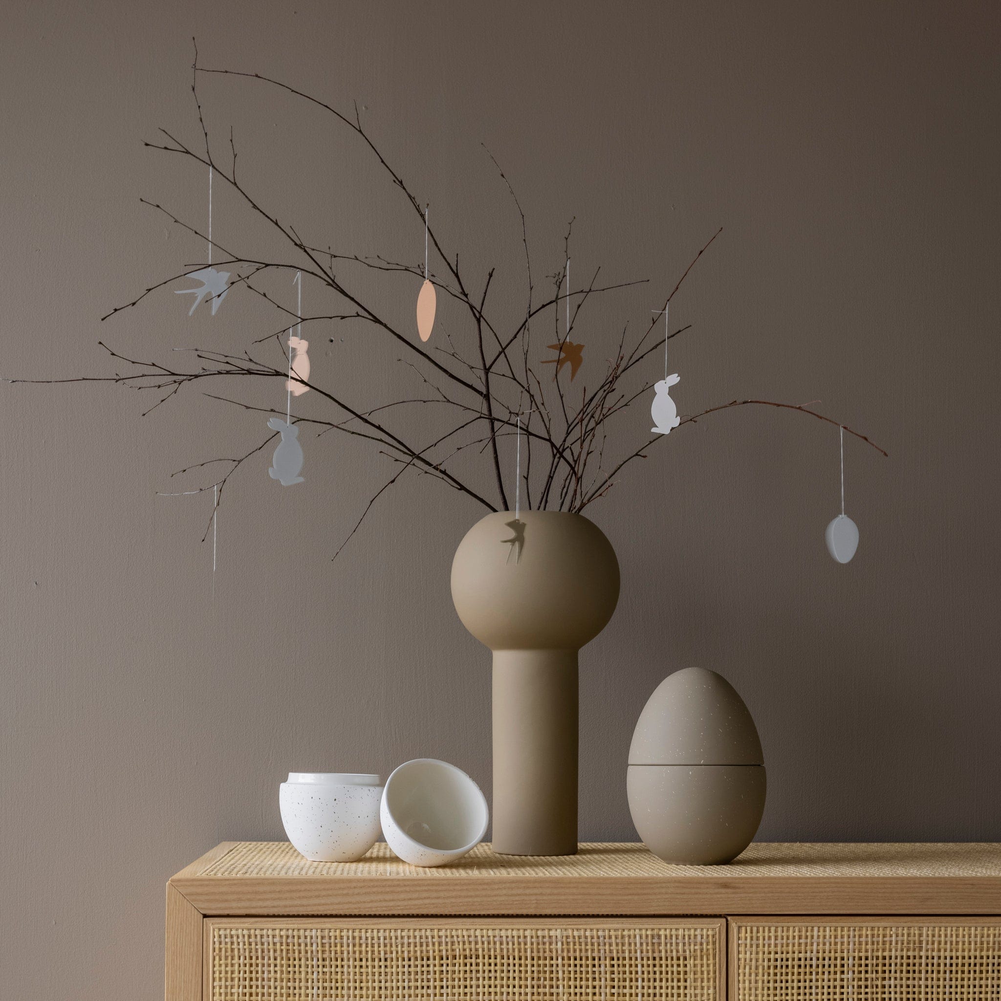 Bonbonniere Schale Ei - sand