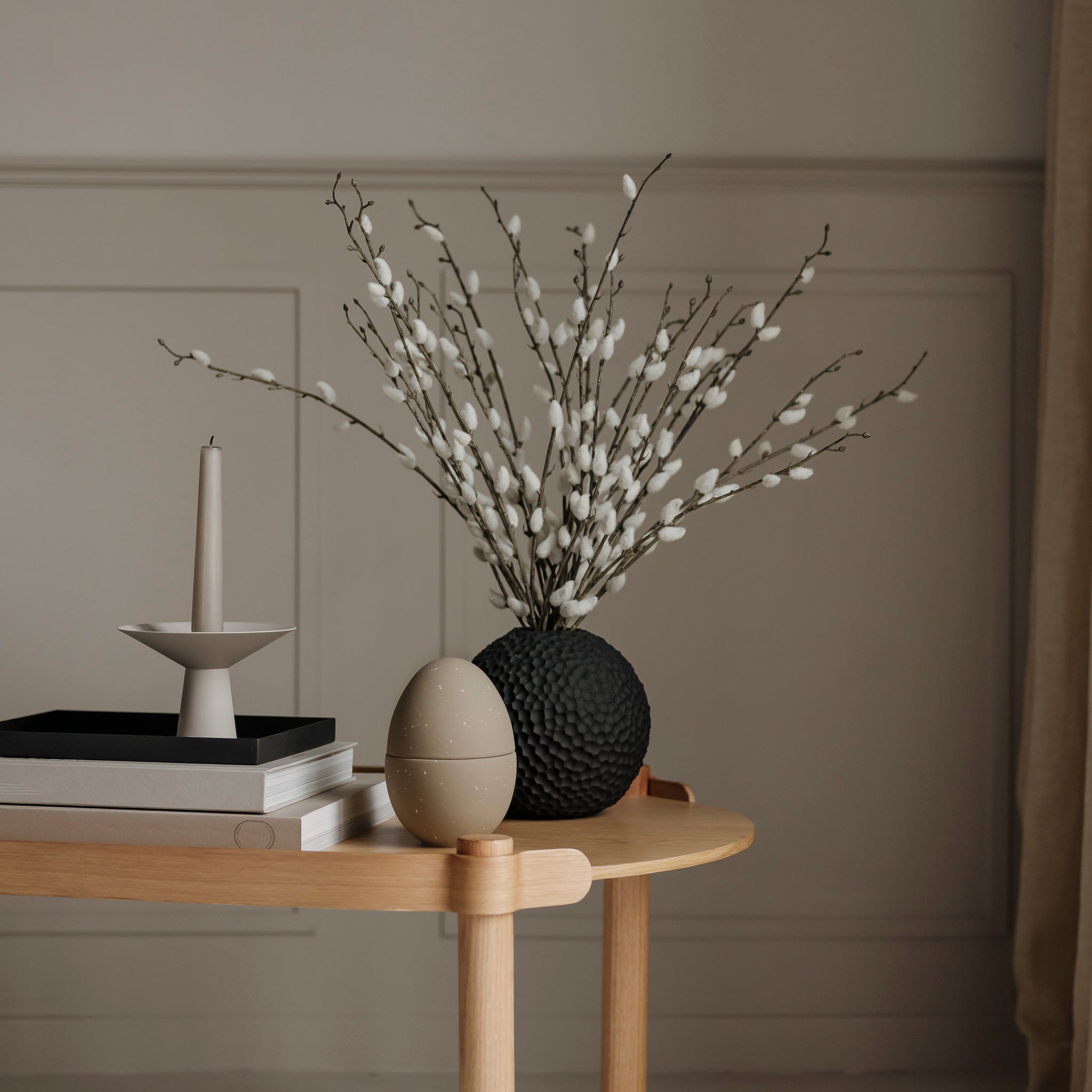 Bonbonniere Schale Ei - sand