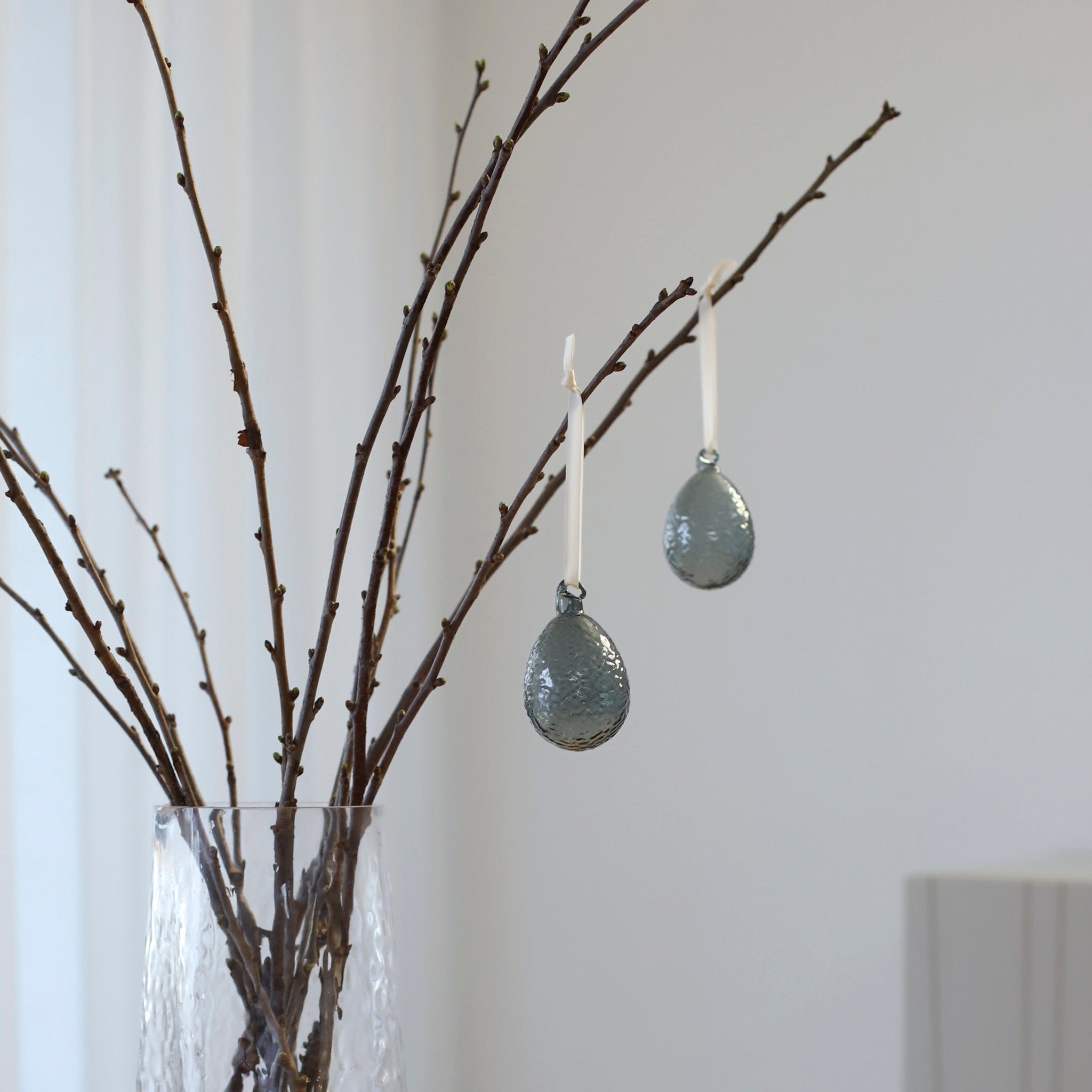 Dekoanhänger 2er Set Ei Gry - smoke