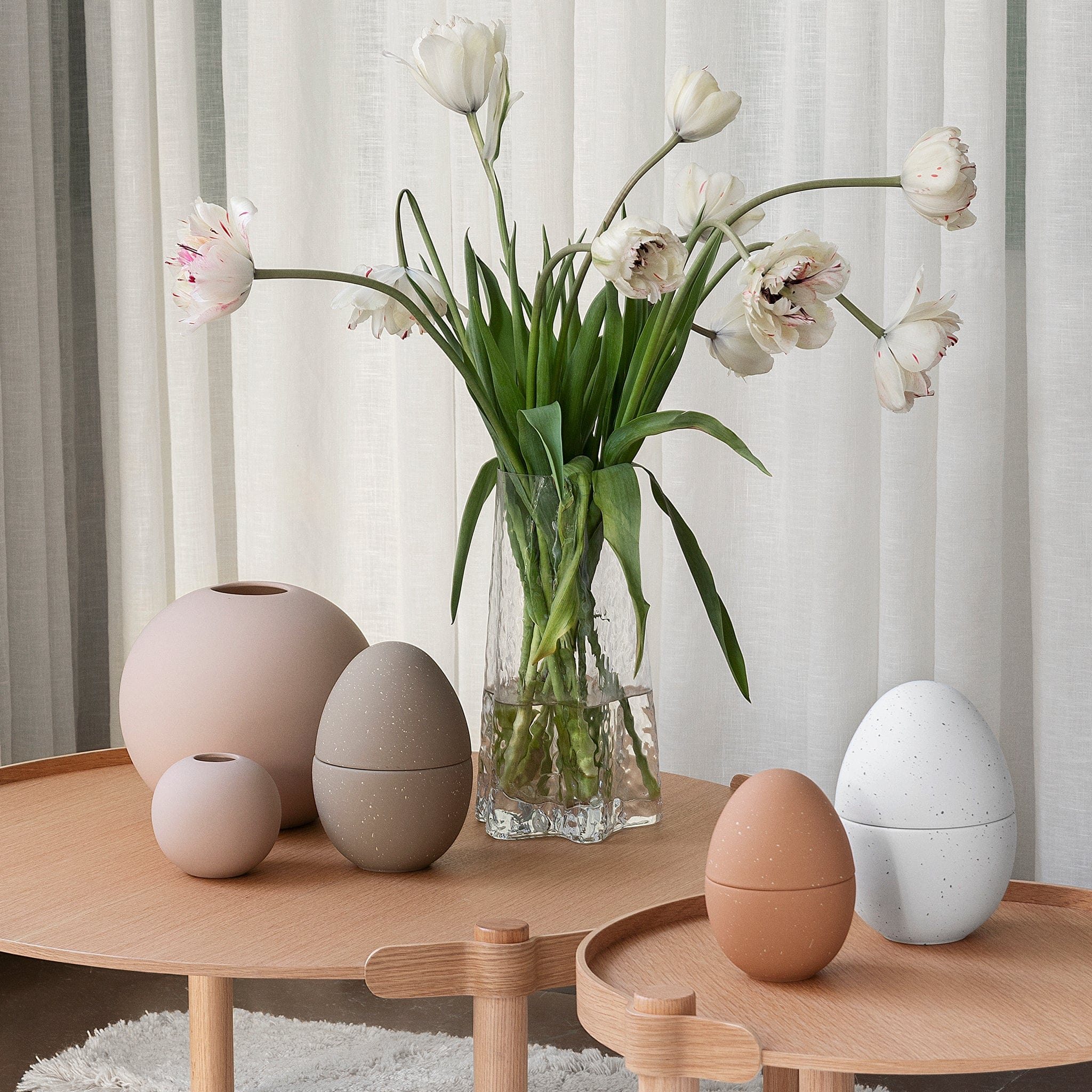 Bonbonniere Schale Ei - cafe au lait