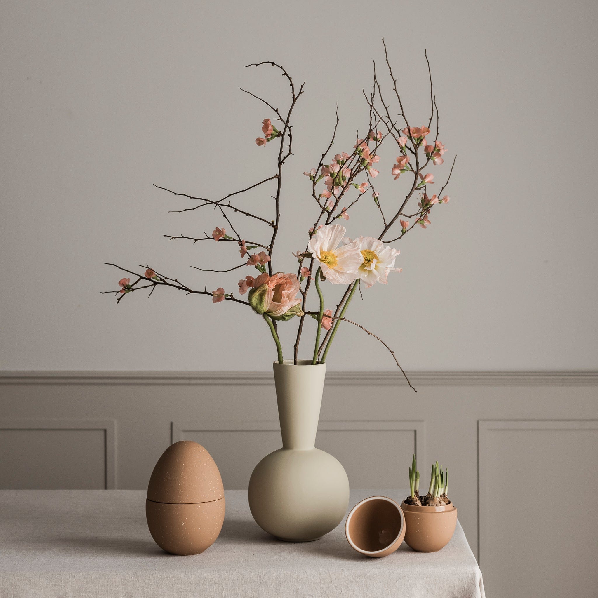 Bonbonniere Schale Ei - cafe au lait