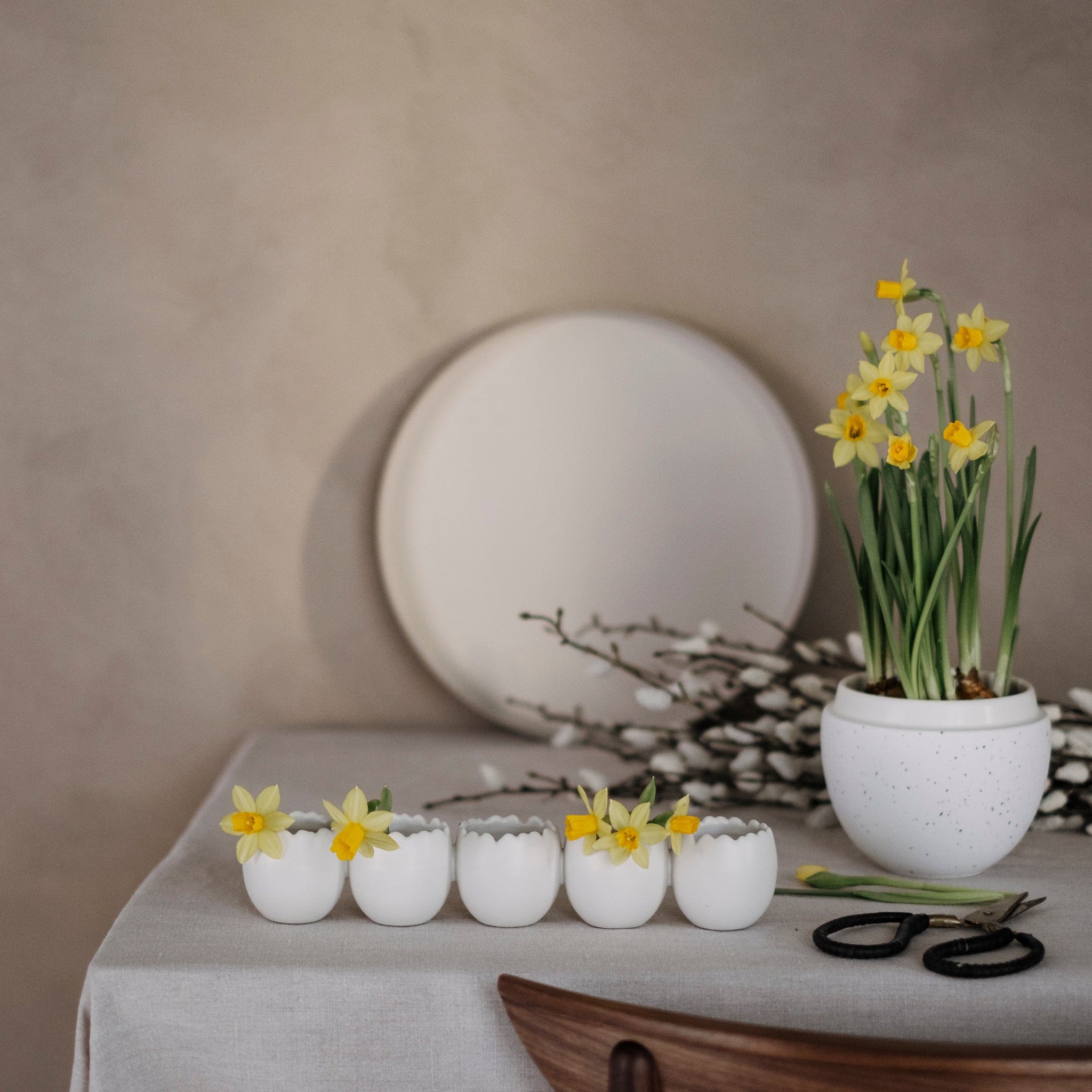 Bonbonniere Schale Ei - weiß