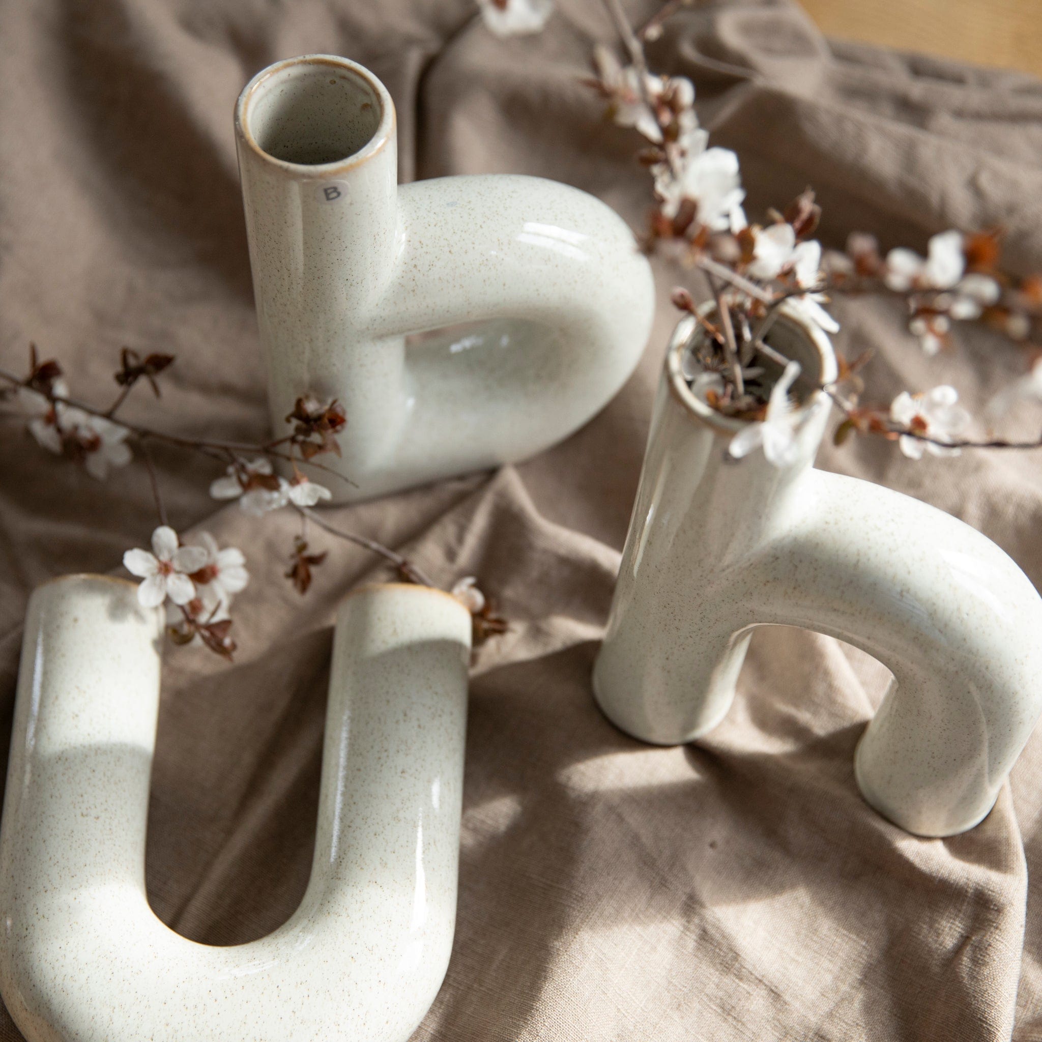 Vase Hector U - rainy day grey