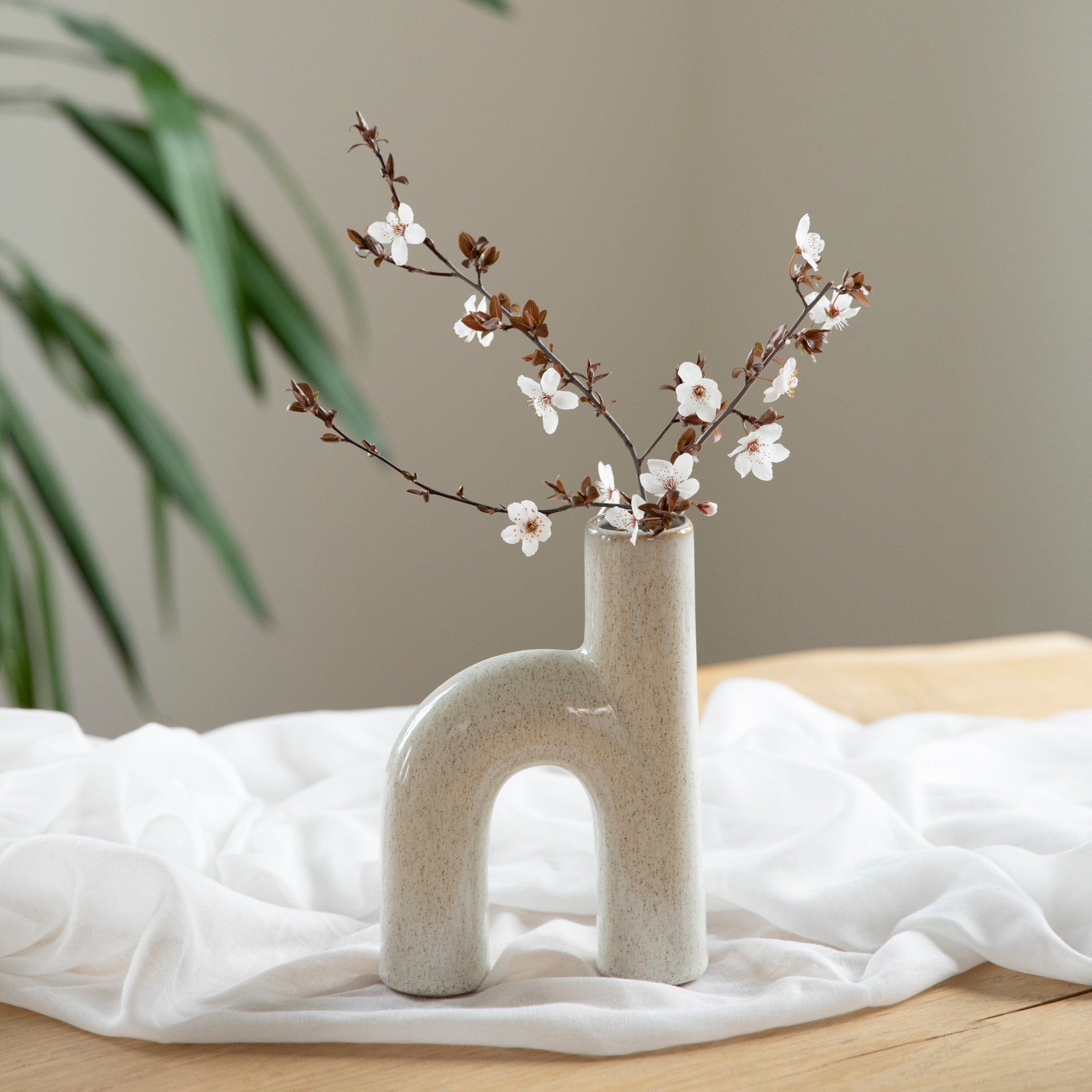 Vase Hector - rainy day grey