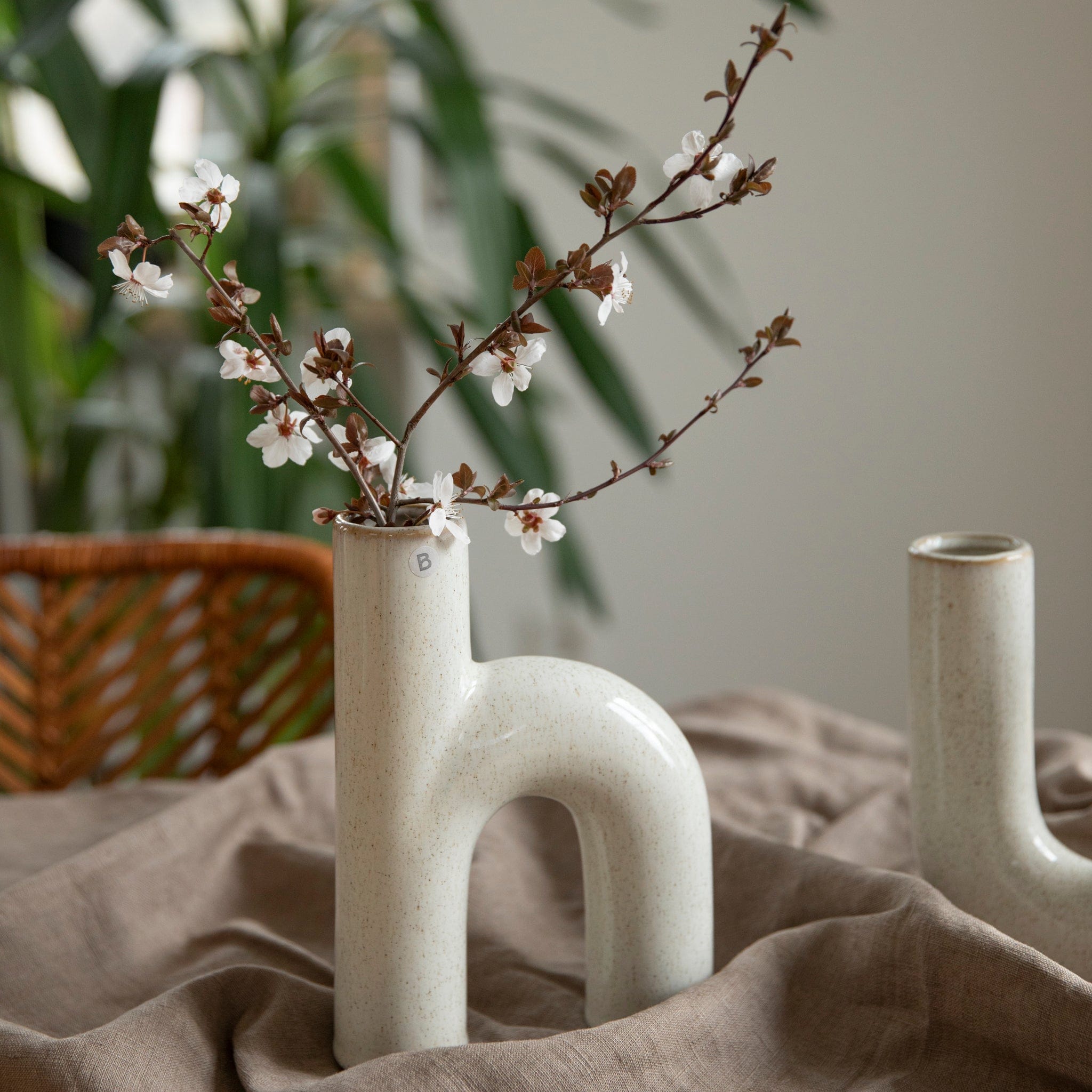 Vase Hector - rainy day grey