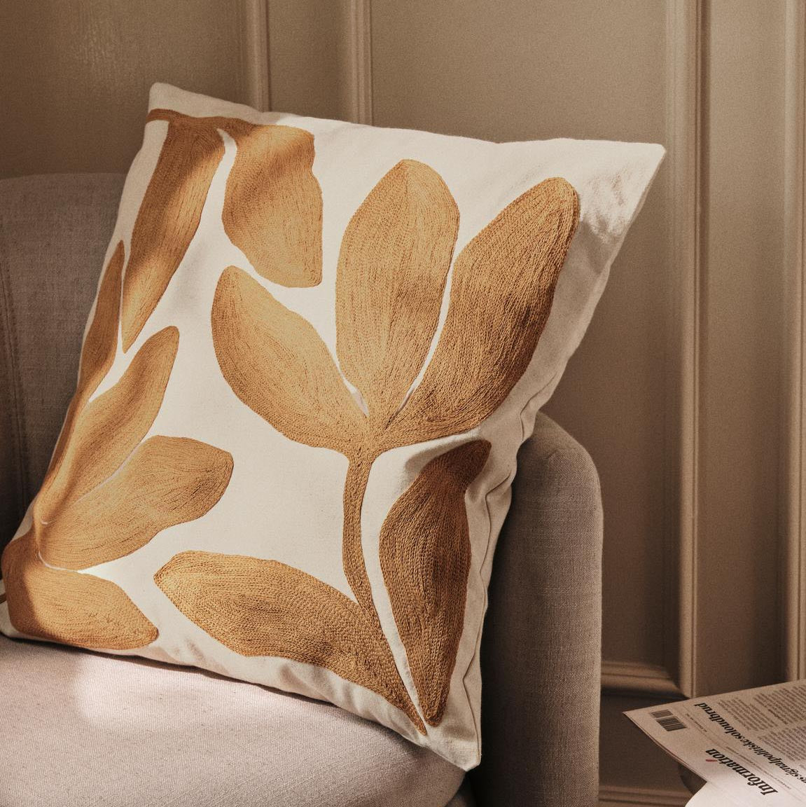 Kissenbezug Herbert - goldbraun