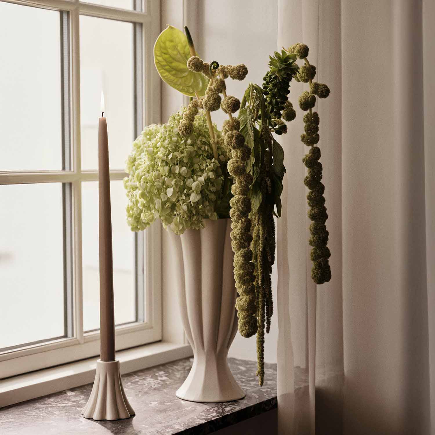 Vase Heli - cremeweiß