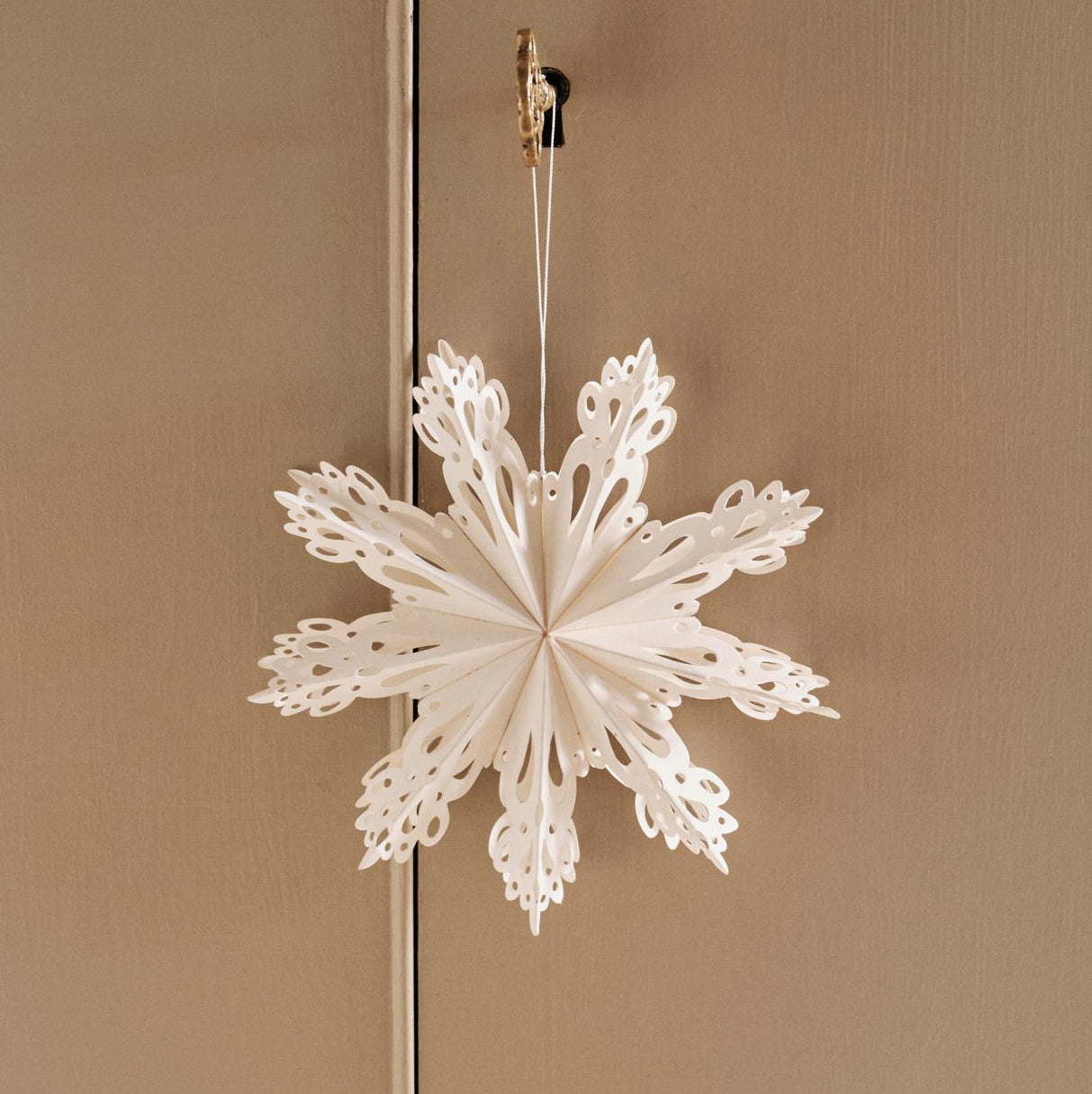 Weihnachtsstern Snowflake - natural brown