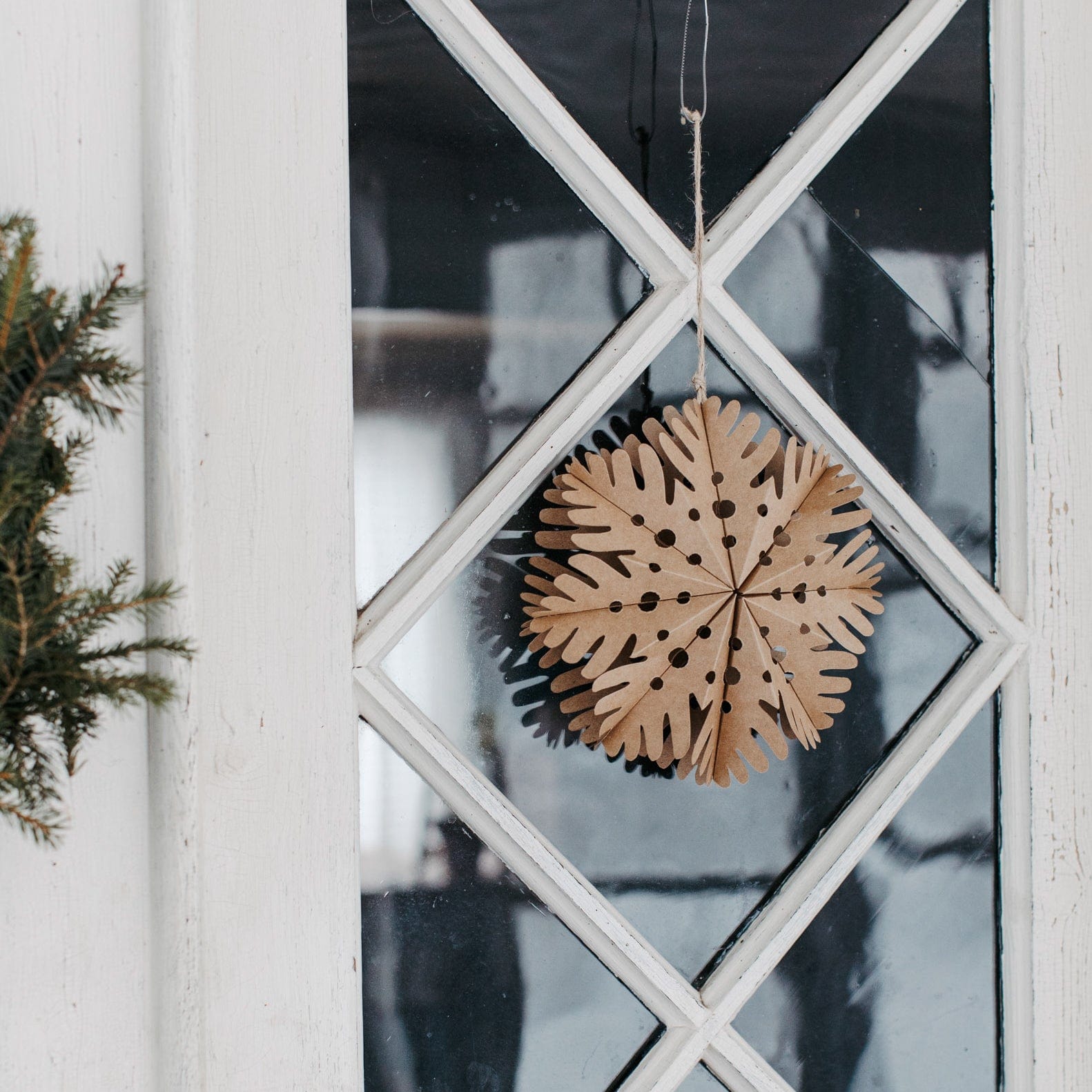 Papierstern Busterud - braun