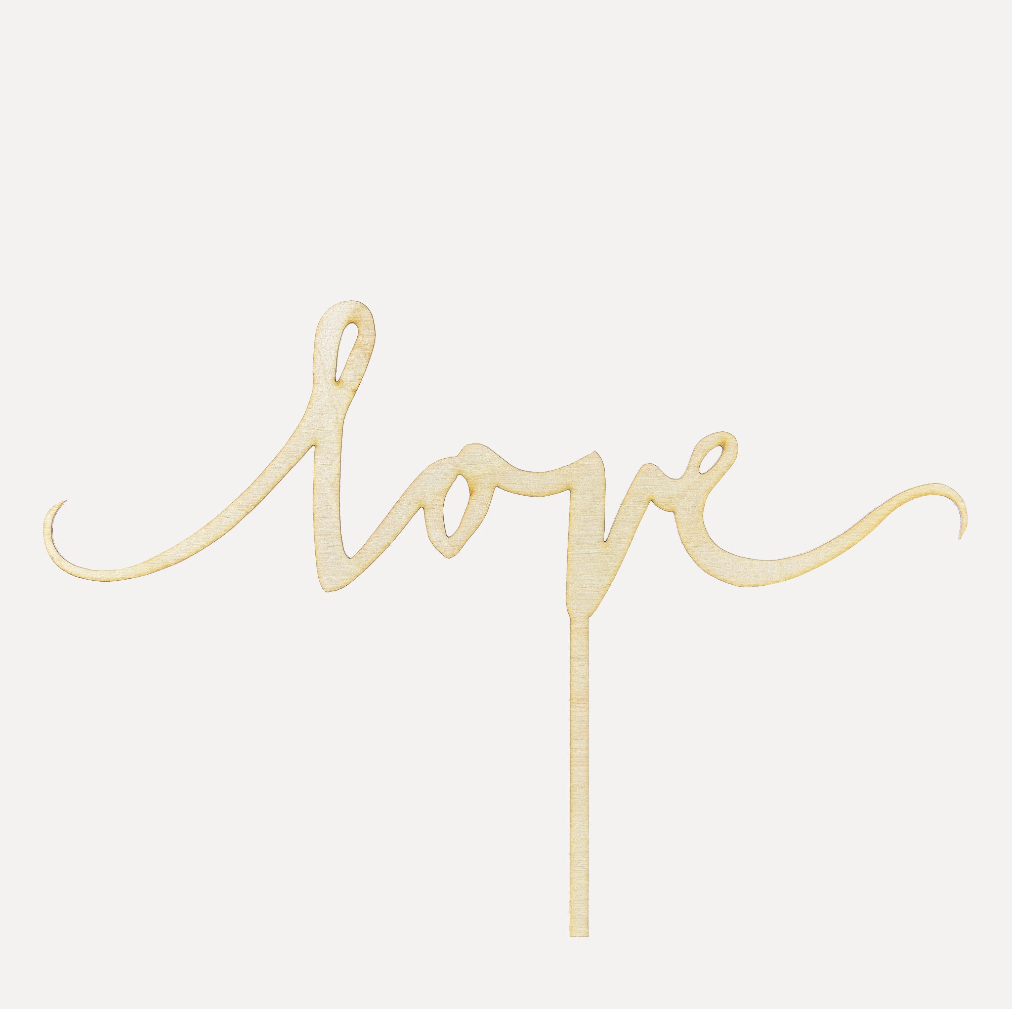 Cake Topper love aus Holz