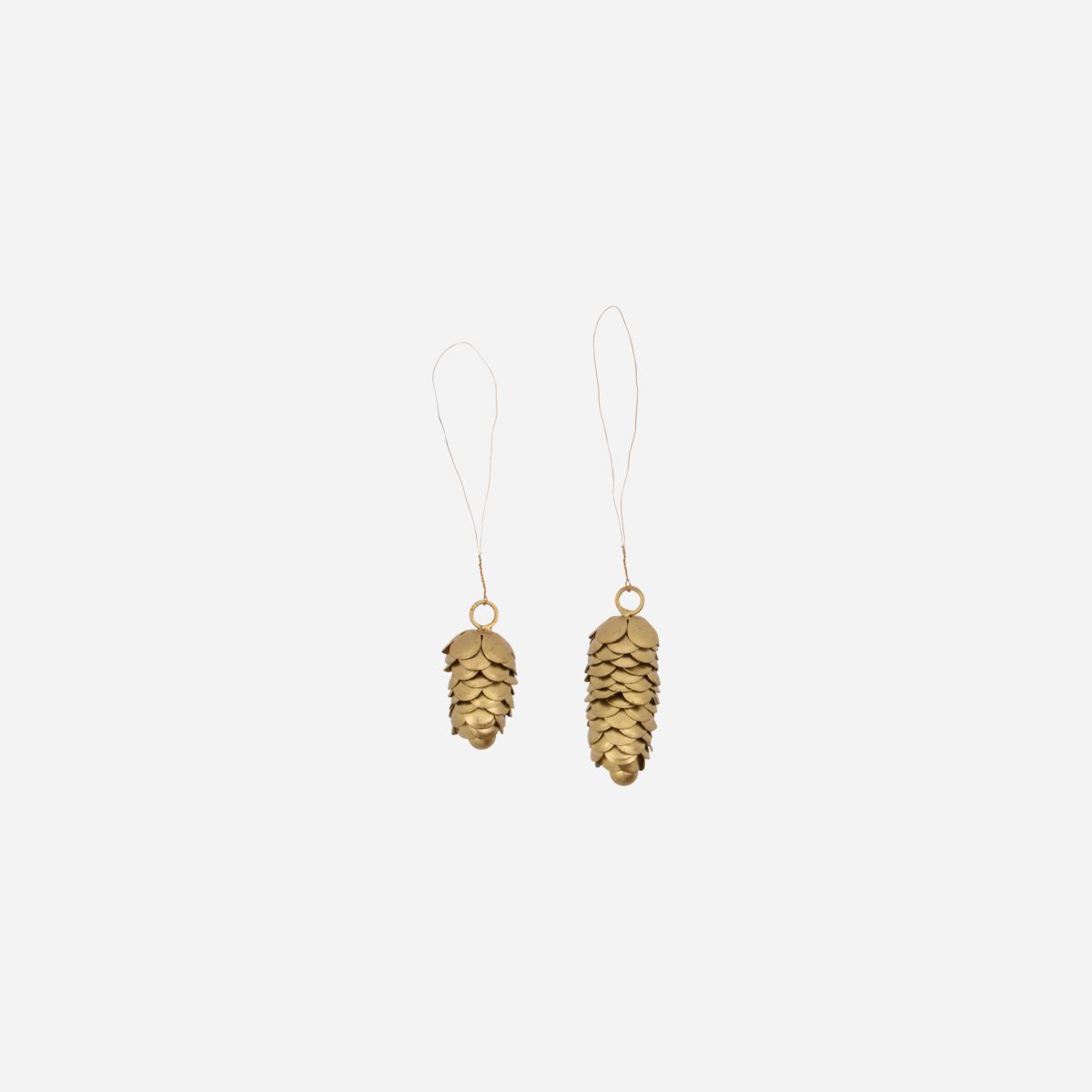 Dekoanhänger Cone 2er Set - gold
