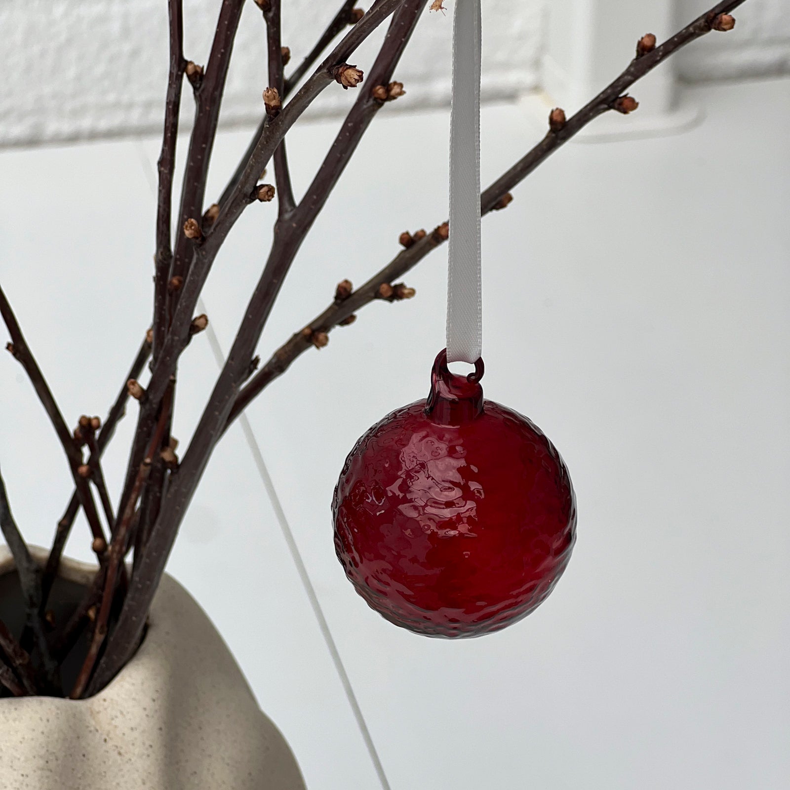 Weihnachtskugel Gry - rot