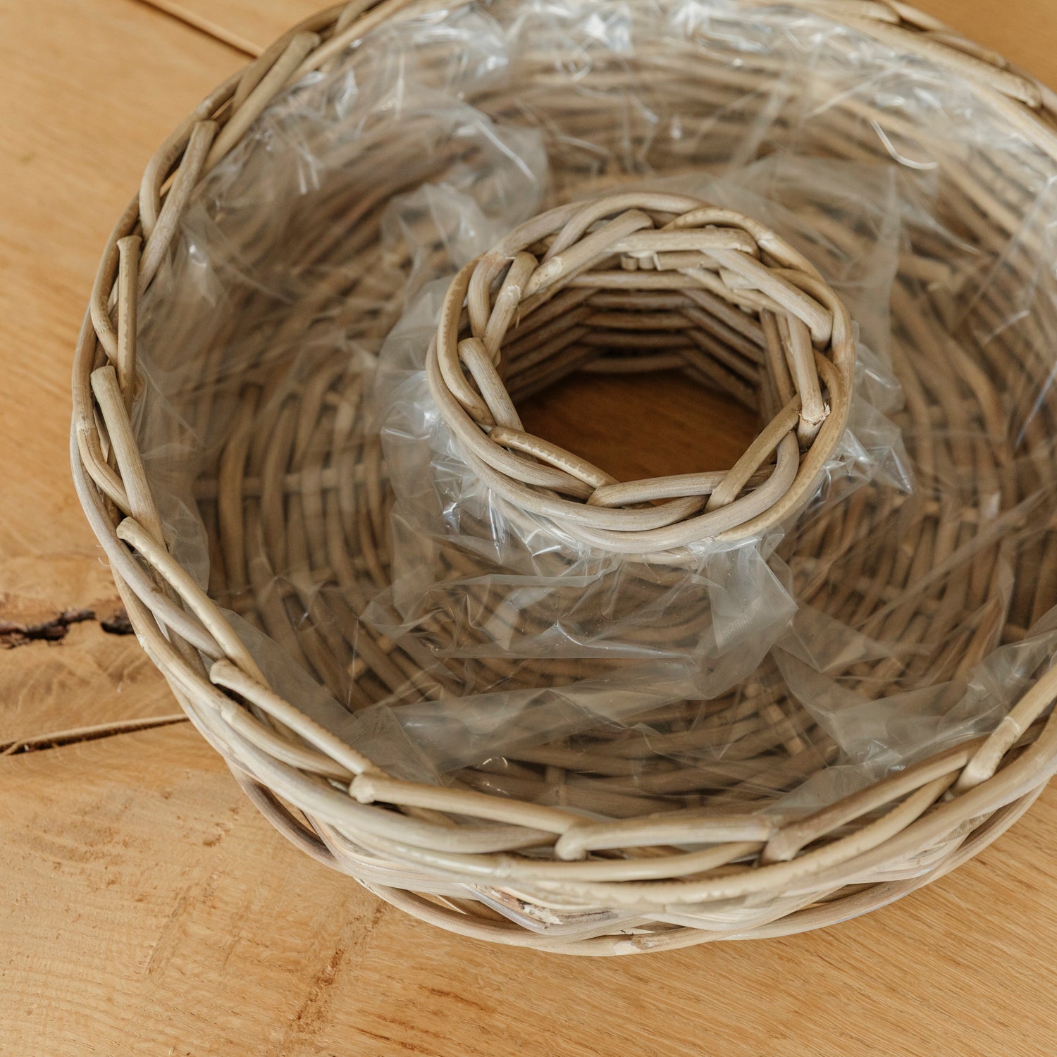 Rattan Pflanzring Cubu - rund