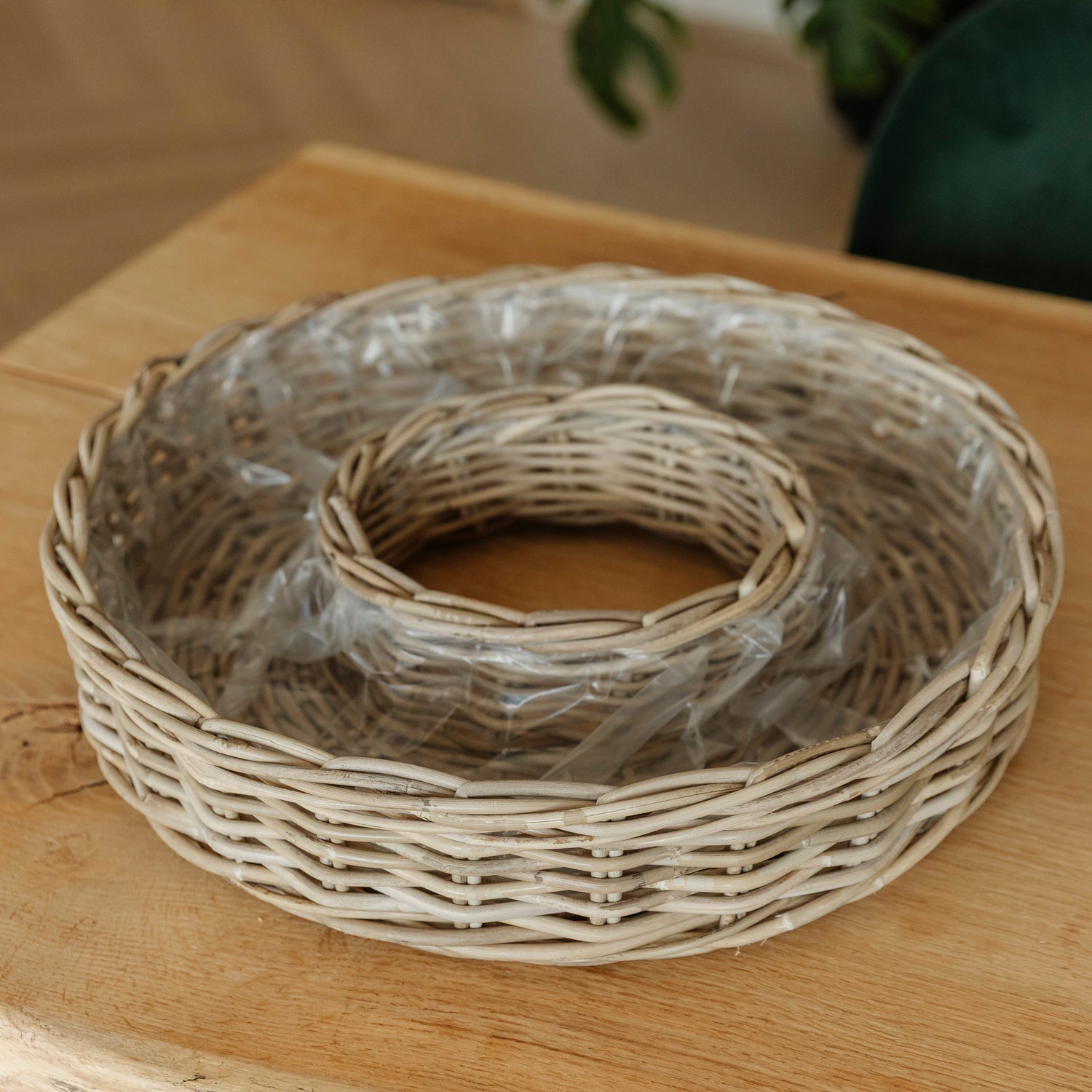Rattan Pflanzring Cubu - rund