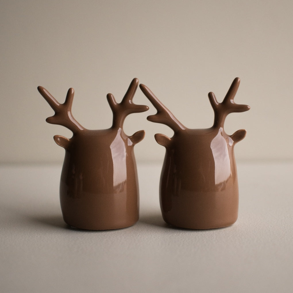 Deer Twins 2er Set - shiny nougat