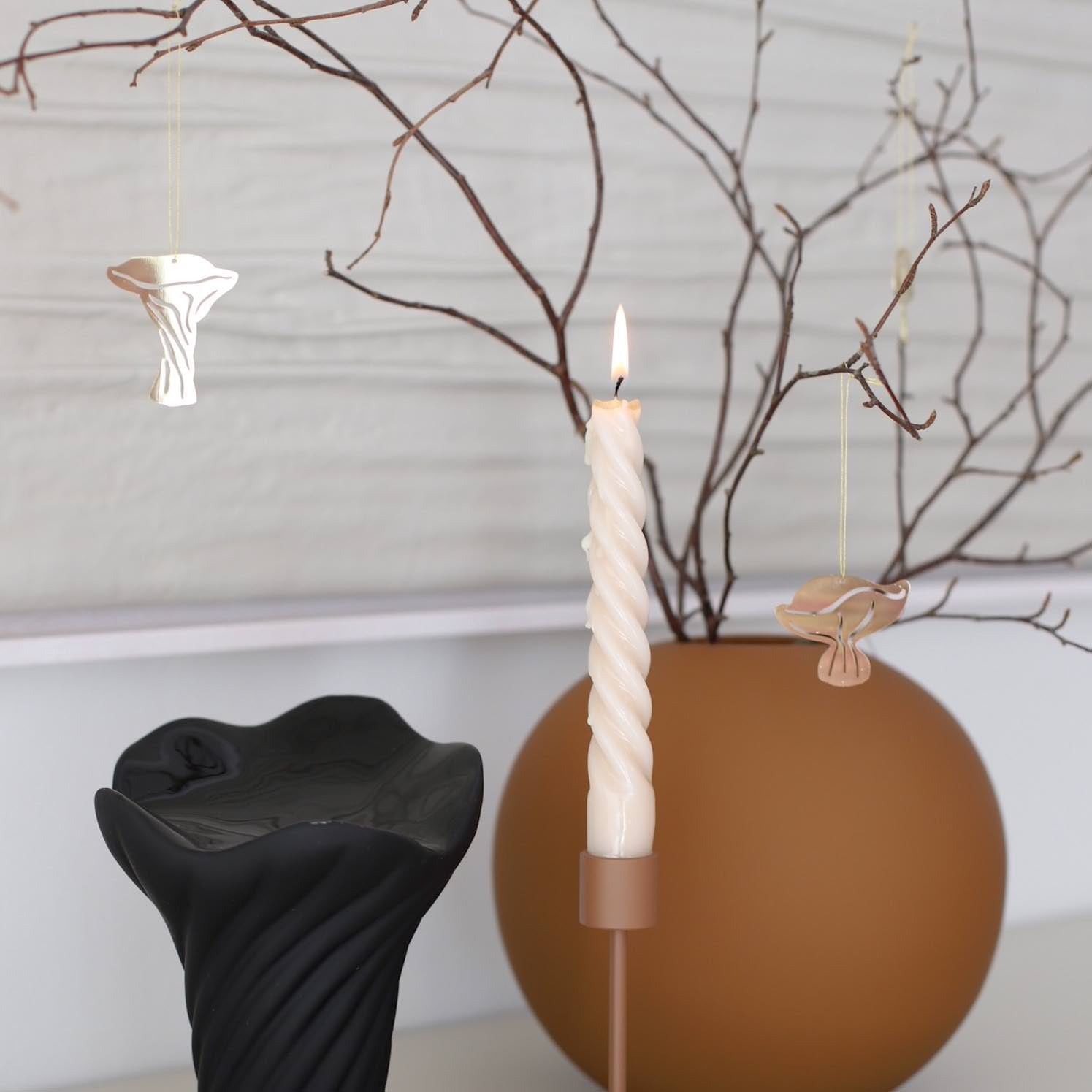 Dekoanhänger Fungi 4er Set - gold