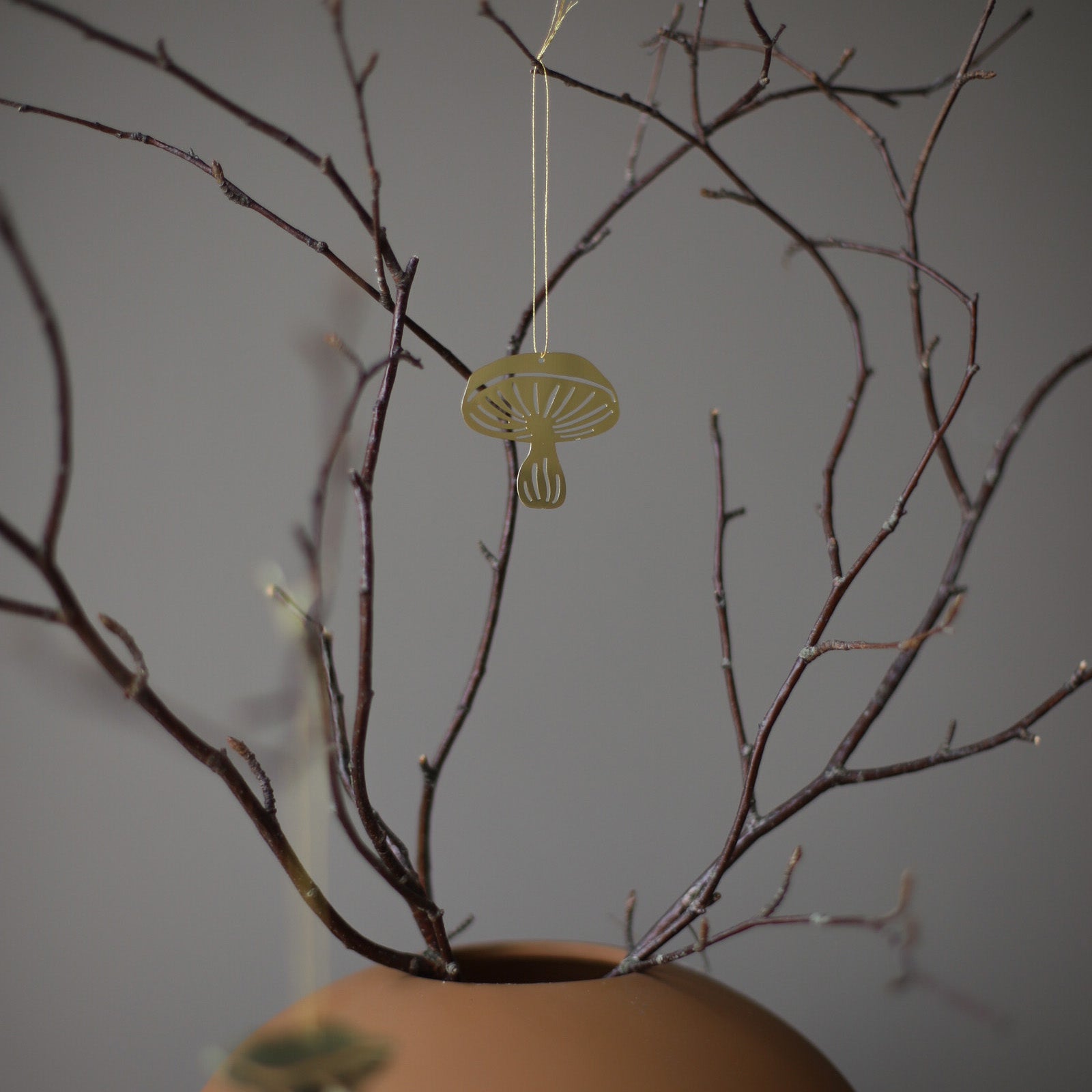 Dekoanhänger Fungi 4er Set - gold