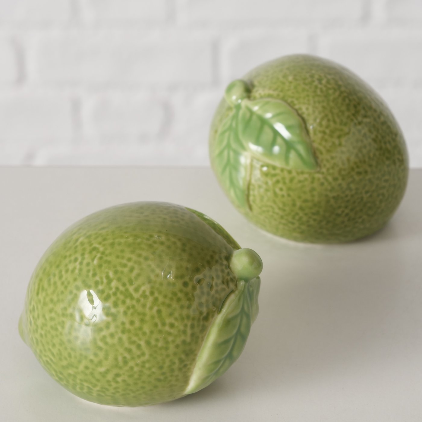 Deko Limette 2er Set - grün