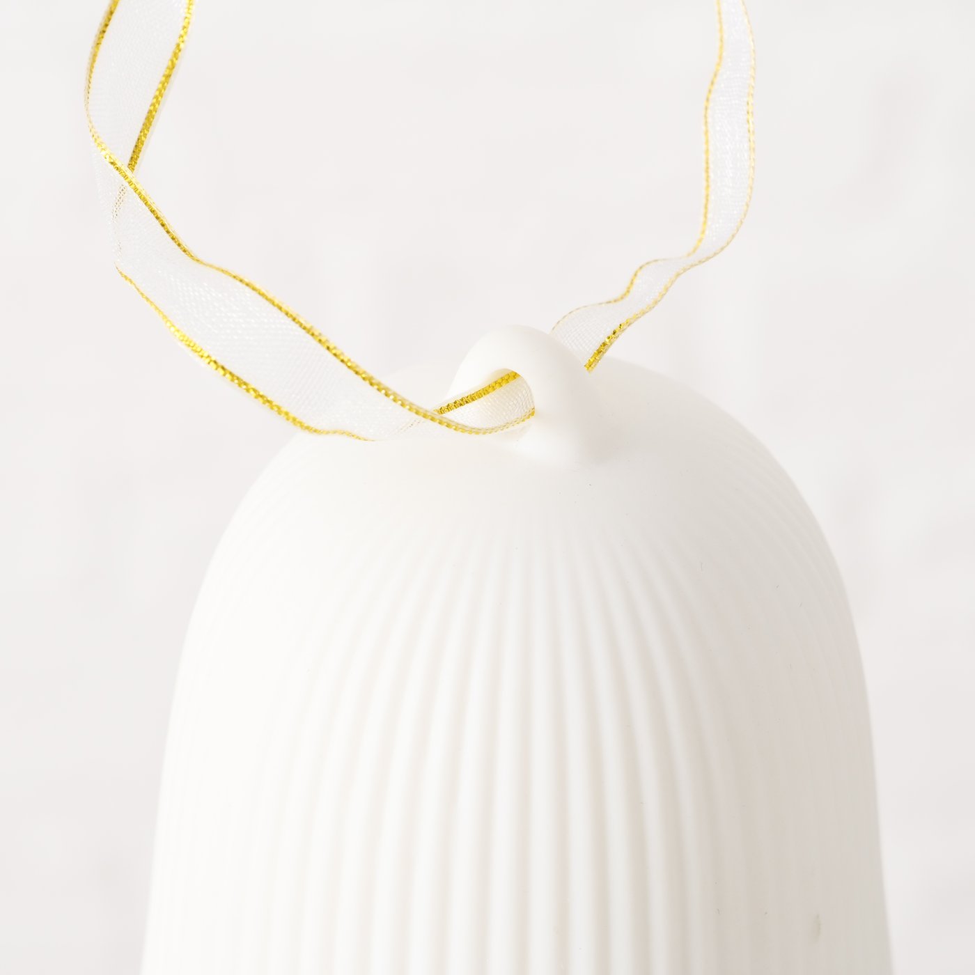 Dekoanhänger Glocke mit LED - weiß