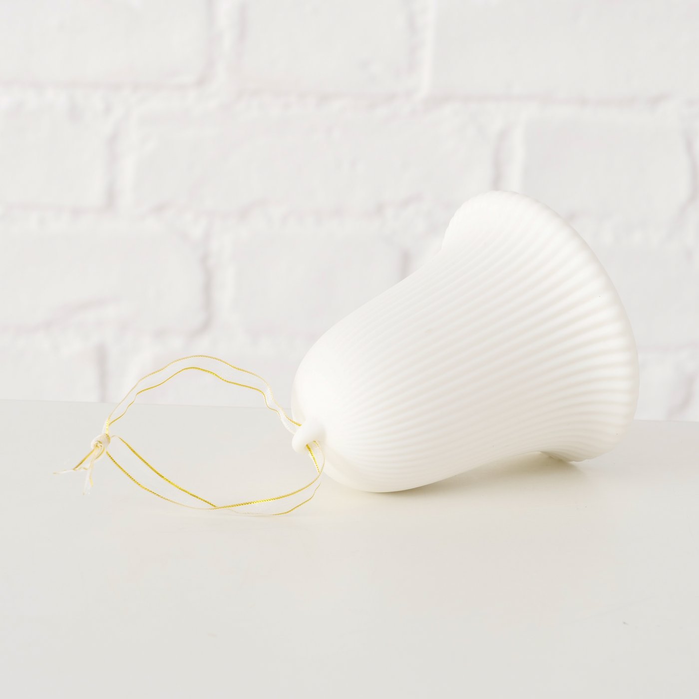 Dekoanhänger Glocke mit LED - weiß