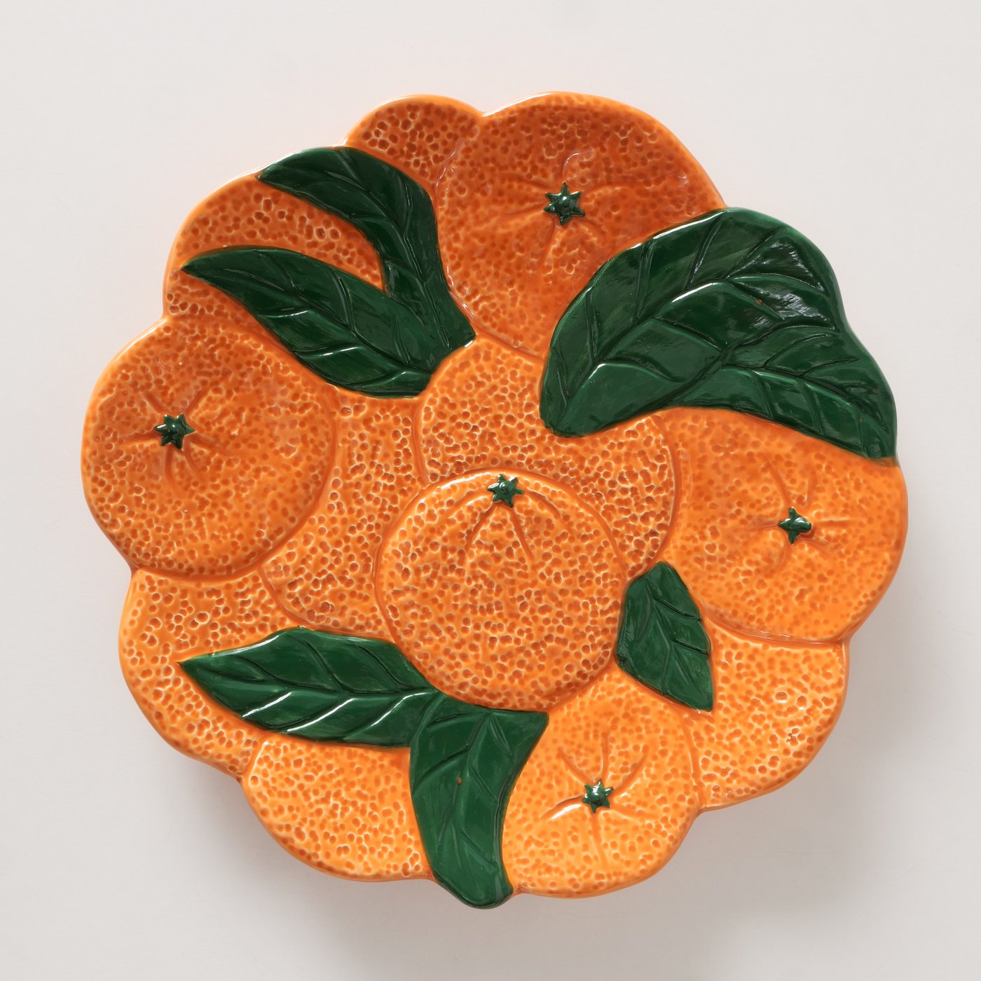 Flache Schale Orange