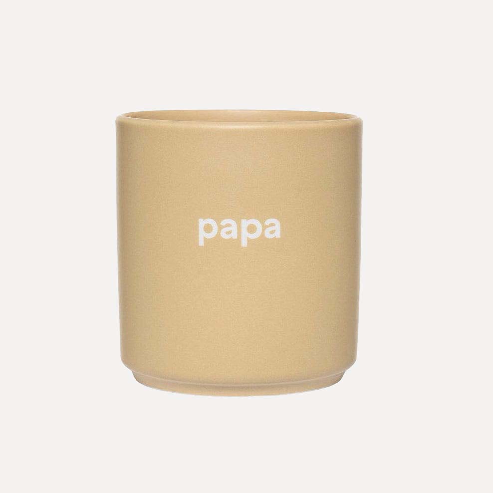 Design Letters Becher papa - beige