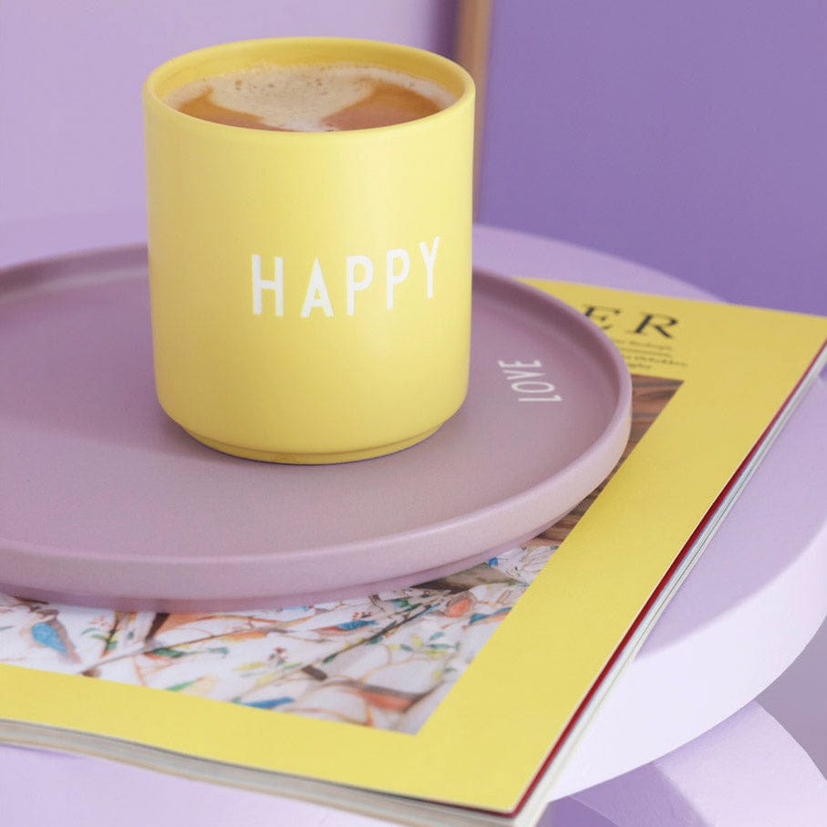 Design Letters Becher HAPPY - gelb