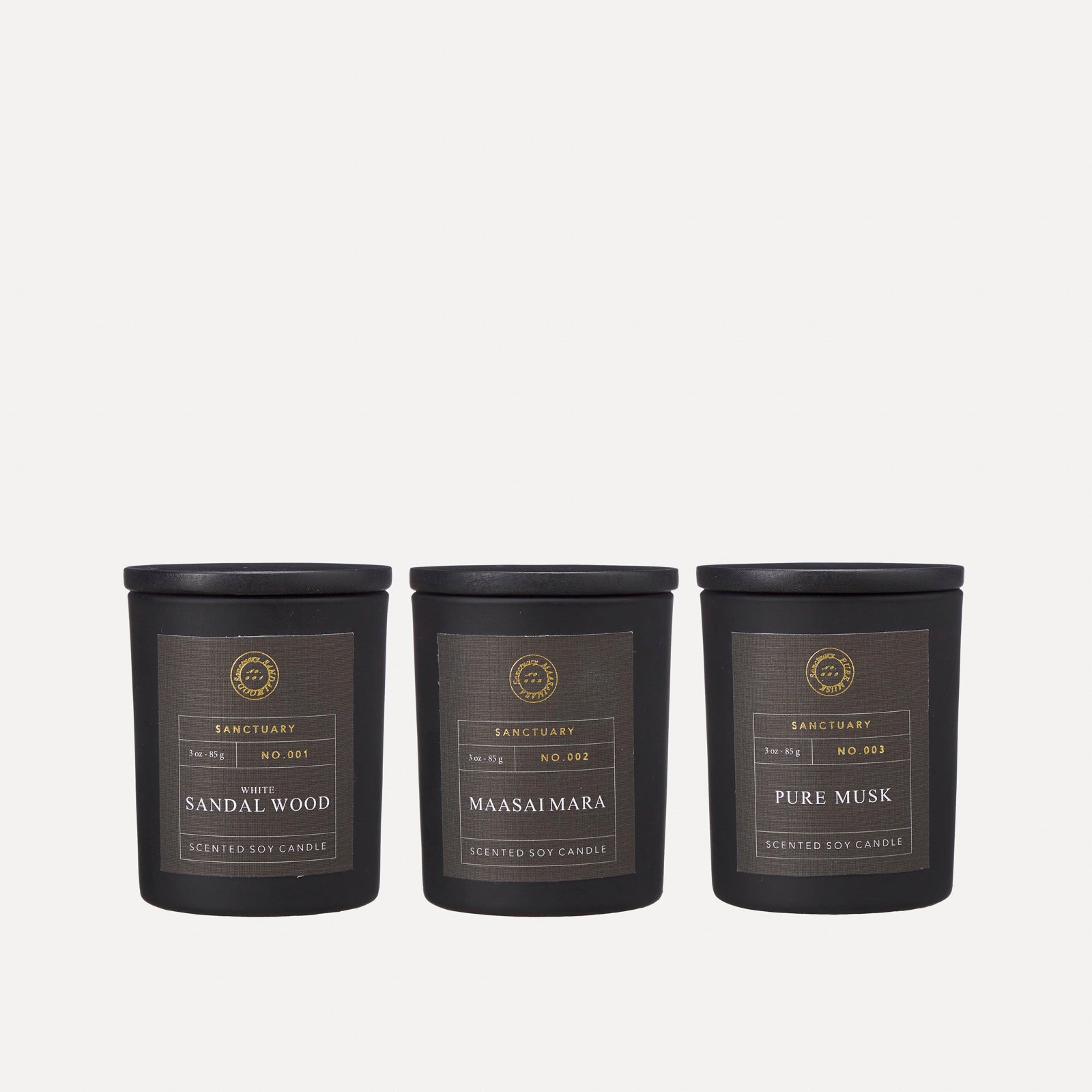 Duftkerzen 3er Set - Sanctuary