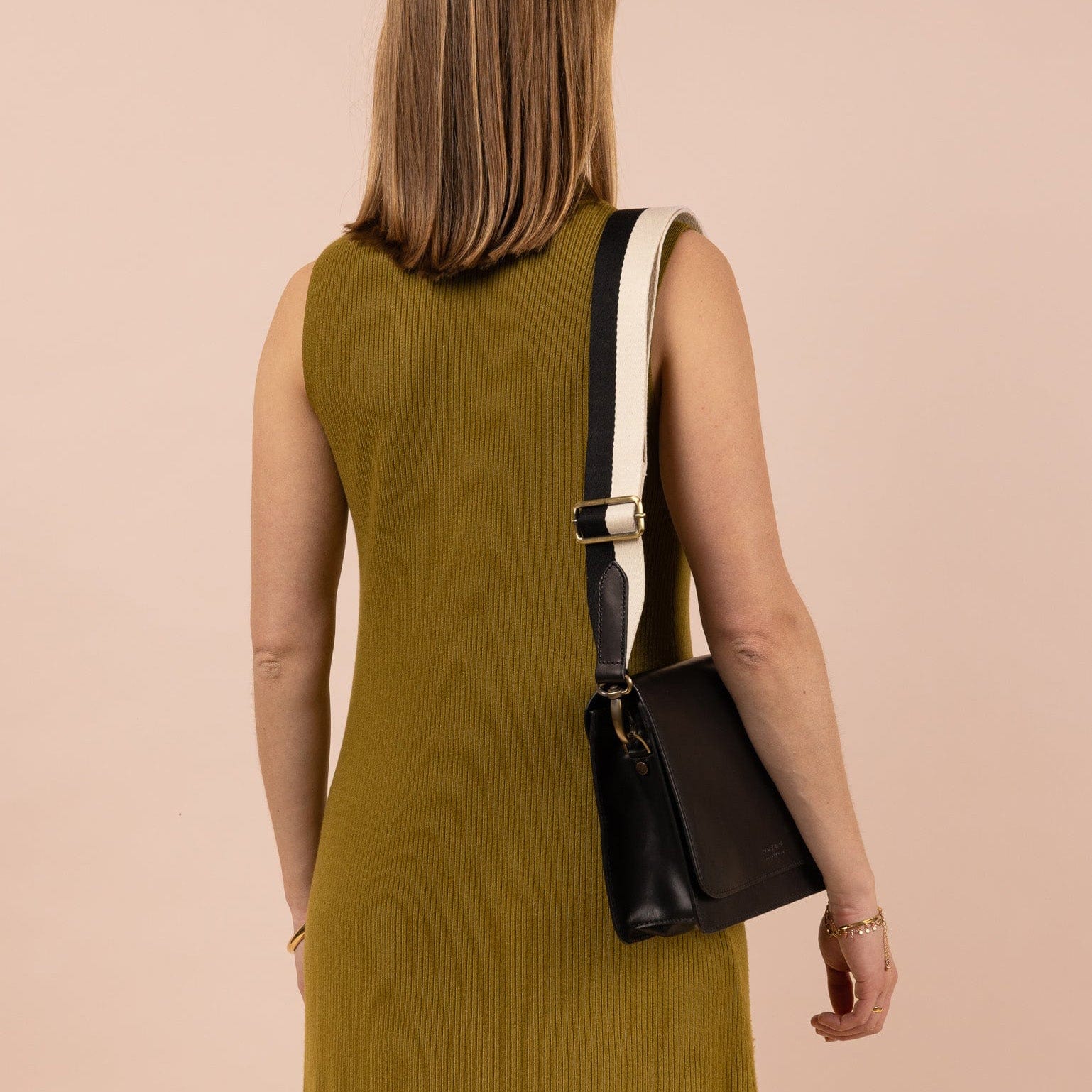 Taschengurt Stripe - Schwarz Weiß