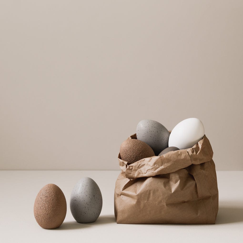 Standing Egg Osterdekoration - sand